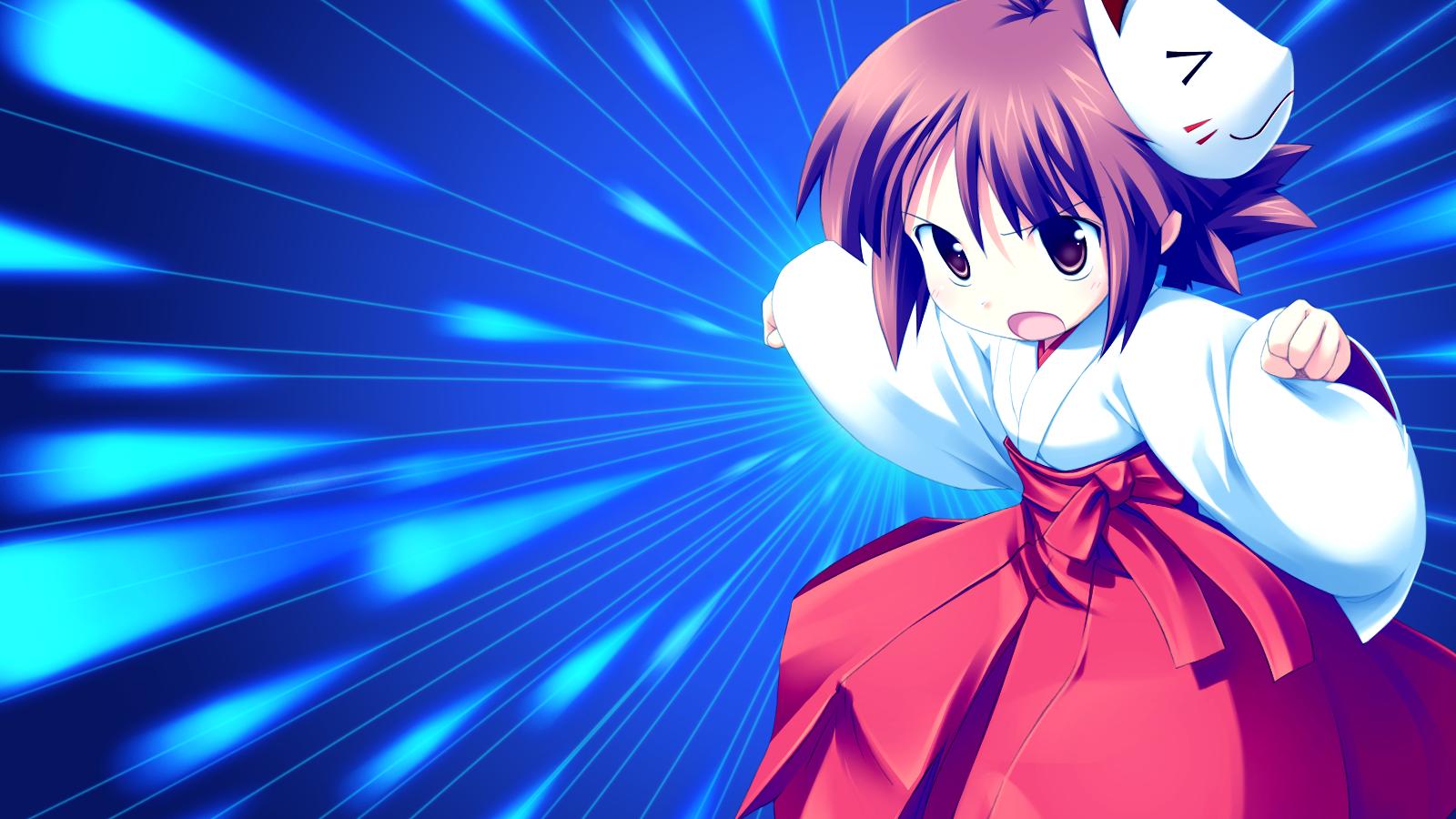 blue, fue, japanese_clothes, loli, miko, rococoworks, tsujiura_ryouko, volume7