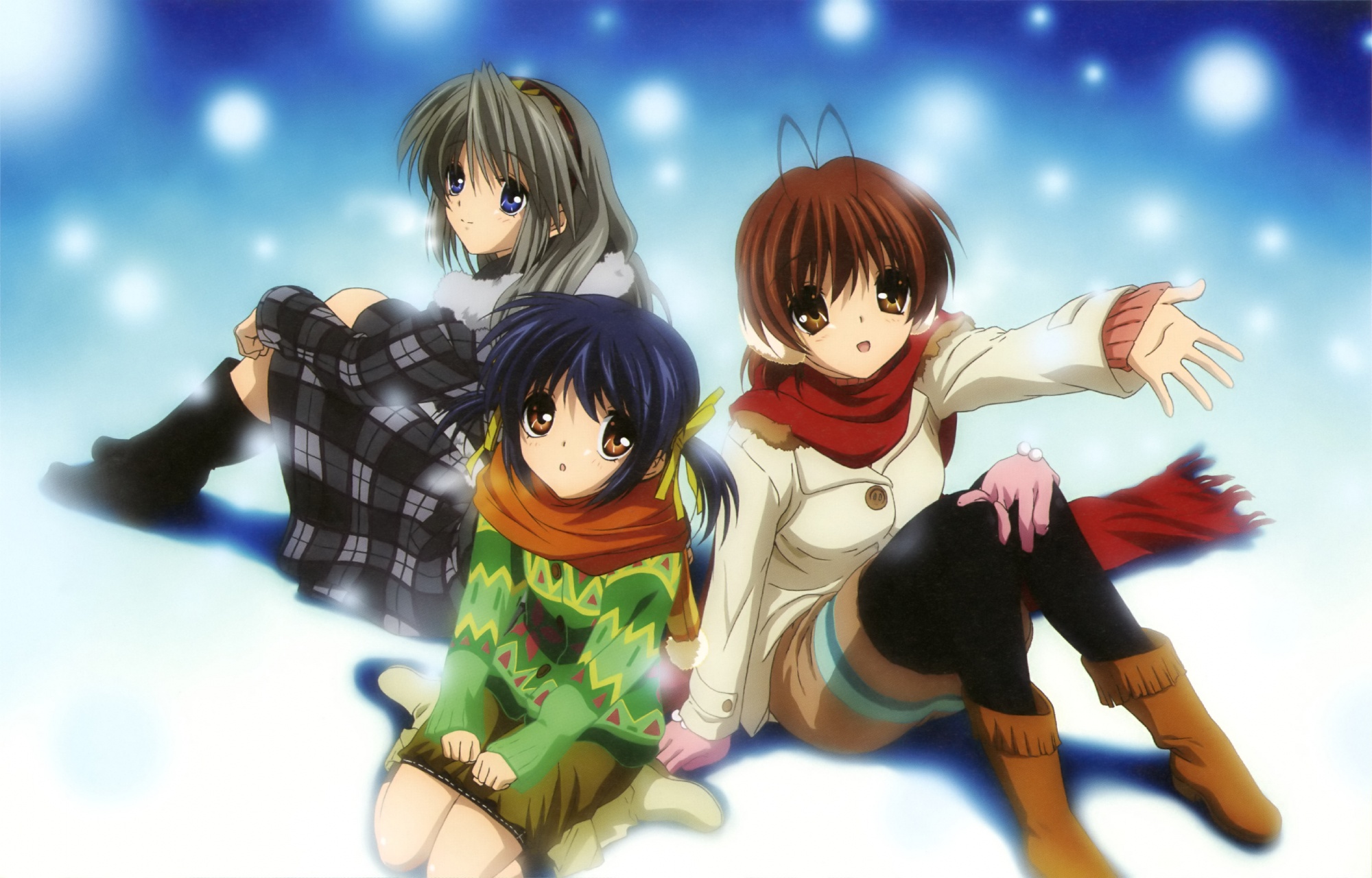 clannad, furukawa_nagisa, sakagami_tomoyo, sunohara_mei