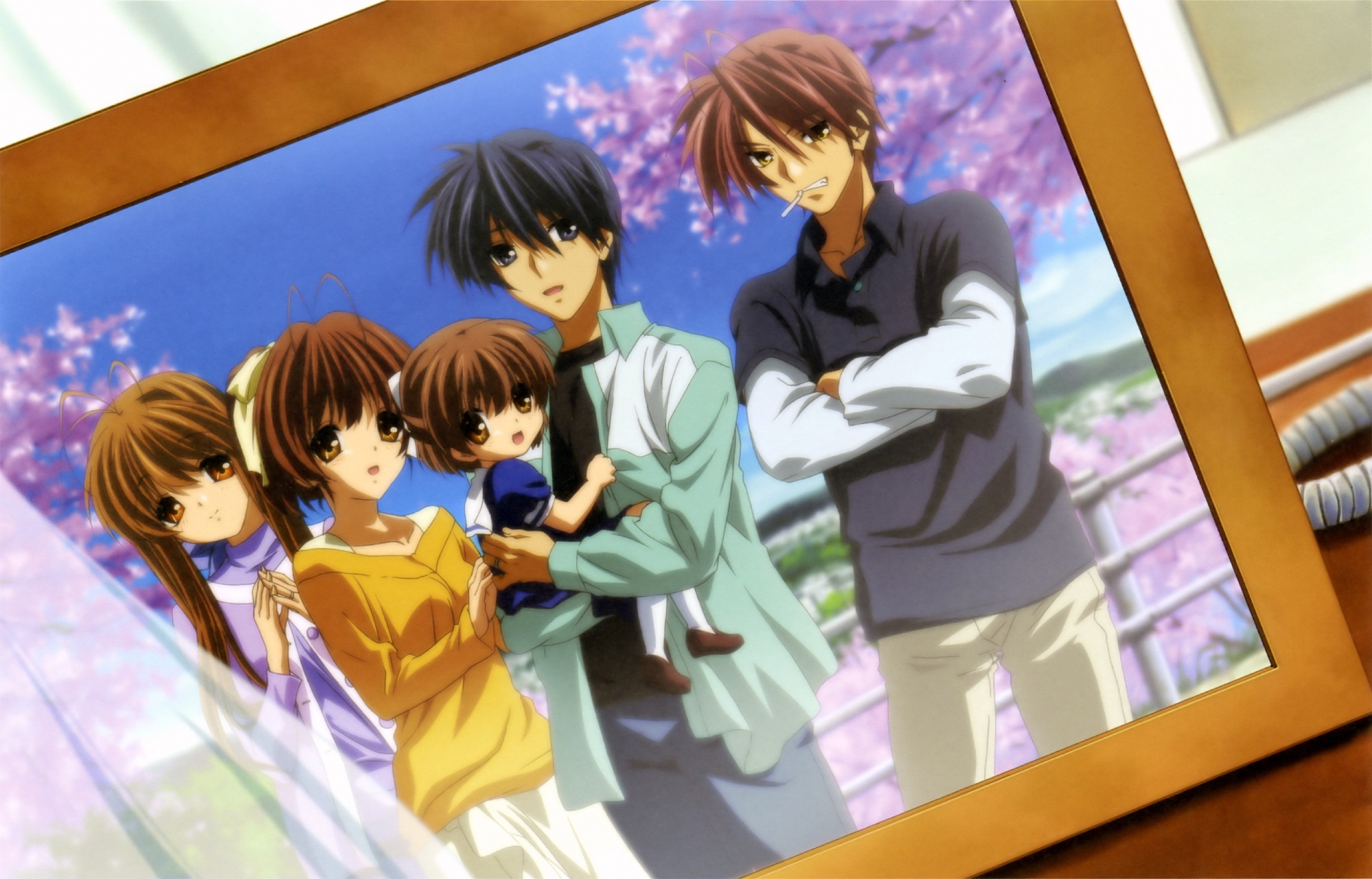 clannad, furukawa_akio, furukawa_nagisa, furukawa_sanae, ikeda_kazumi, okazaki_tomoya, okazaki_ushio