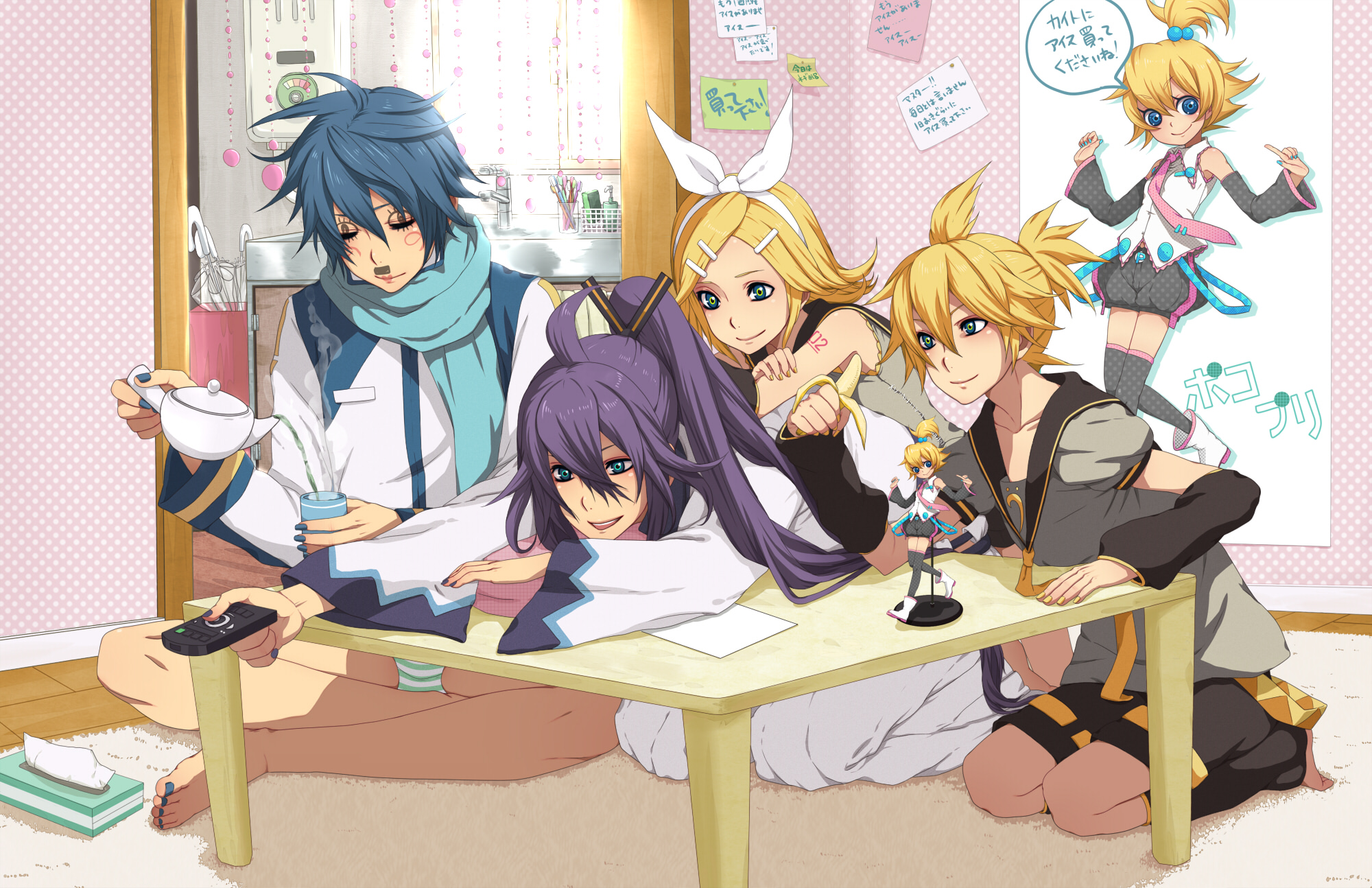 group, kagamine_len, kagamine_rin, kaito, kamui_gakupo, male, nayu, vocaloid