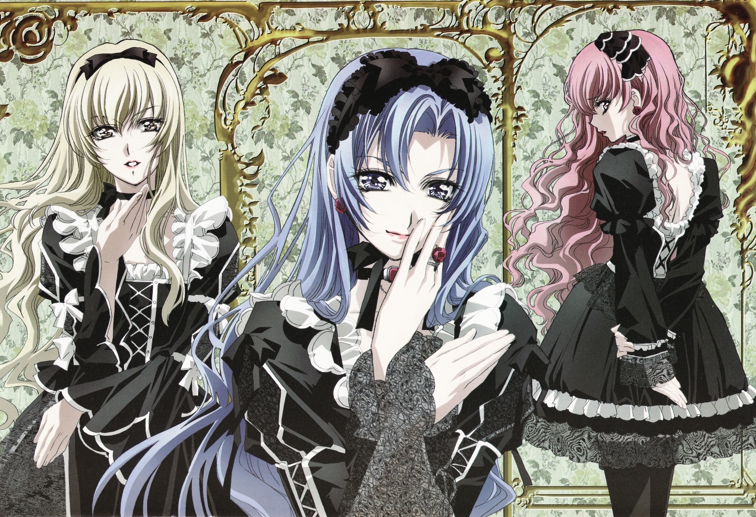goth-loli, kouno_tooru, lolita_fashion, male, nakajima_atsuko, otoko_no_ko, princess_princess, shihoudani_yuujirou