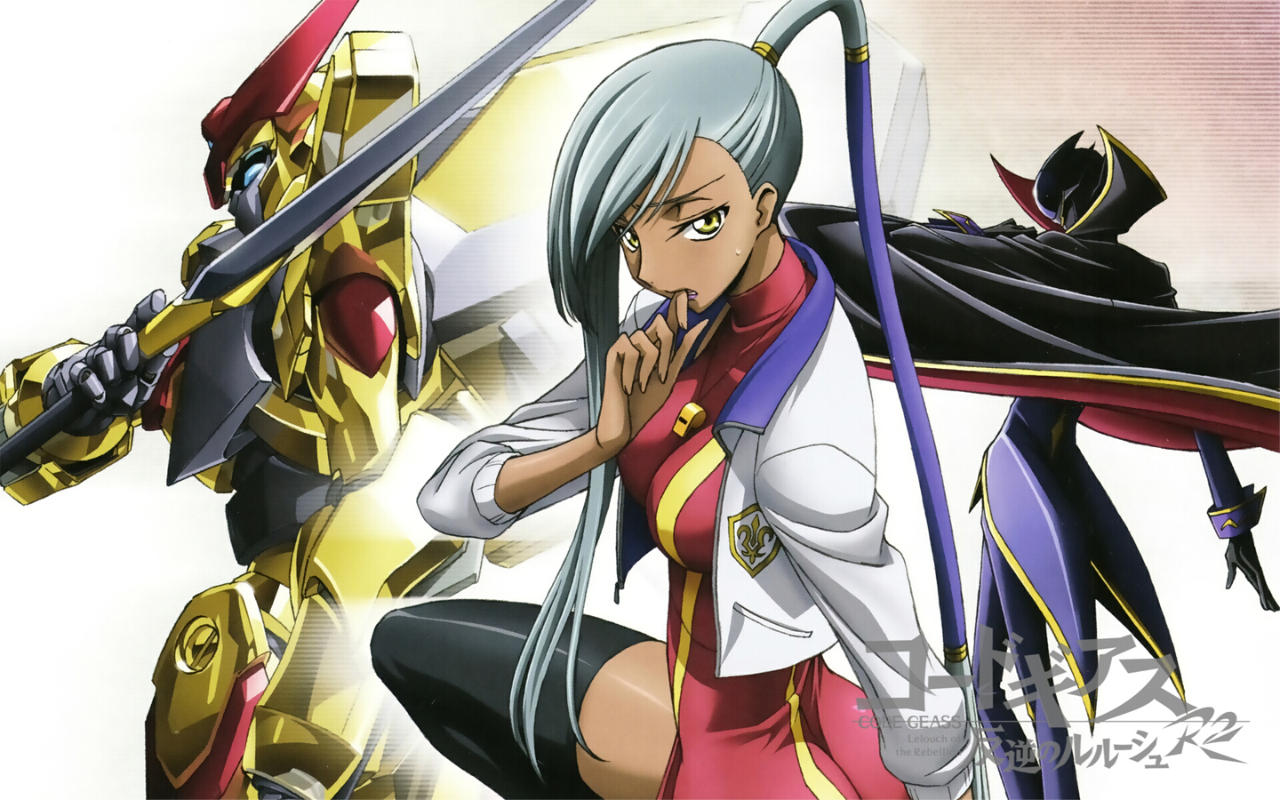 code_geass, gray_hair, lelouch_lamperouge, long_hair, male, mecha, thighhighs, viletta_nu