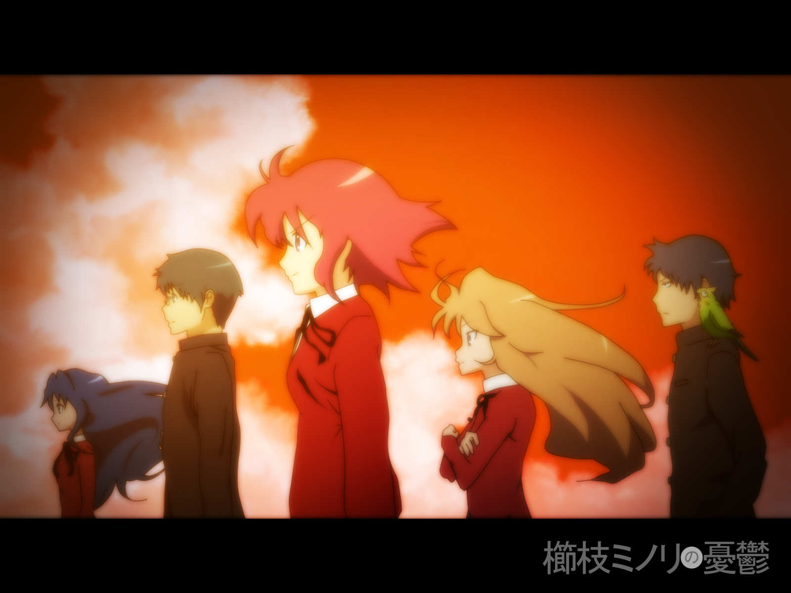 aisaka_taiga, inko, kawashima_ami, kitamura_yuusaku, kushieda_minori, parody, suzumiya_haruhi_no_yuutsu, takasu_ryuuji, toradora