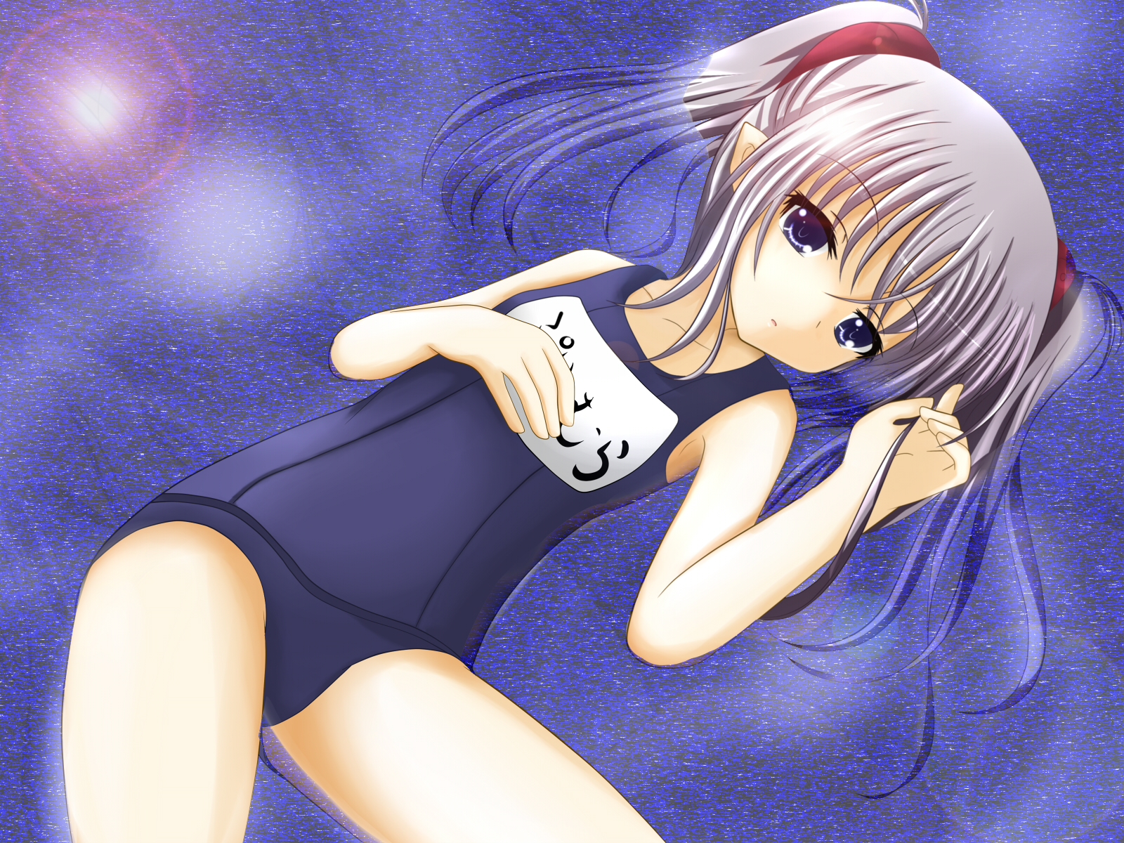pointed_ears, primula, school_swimsuit, shuffle, swimsuit