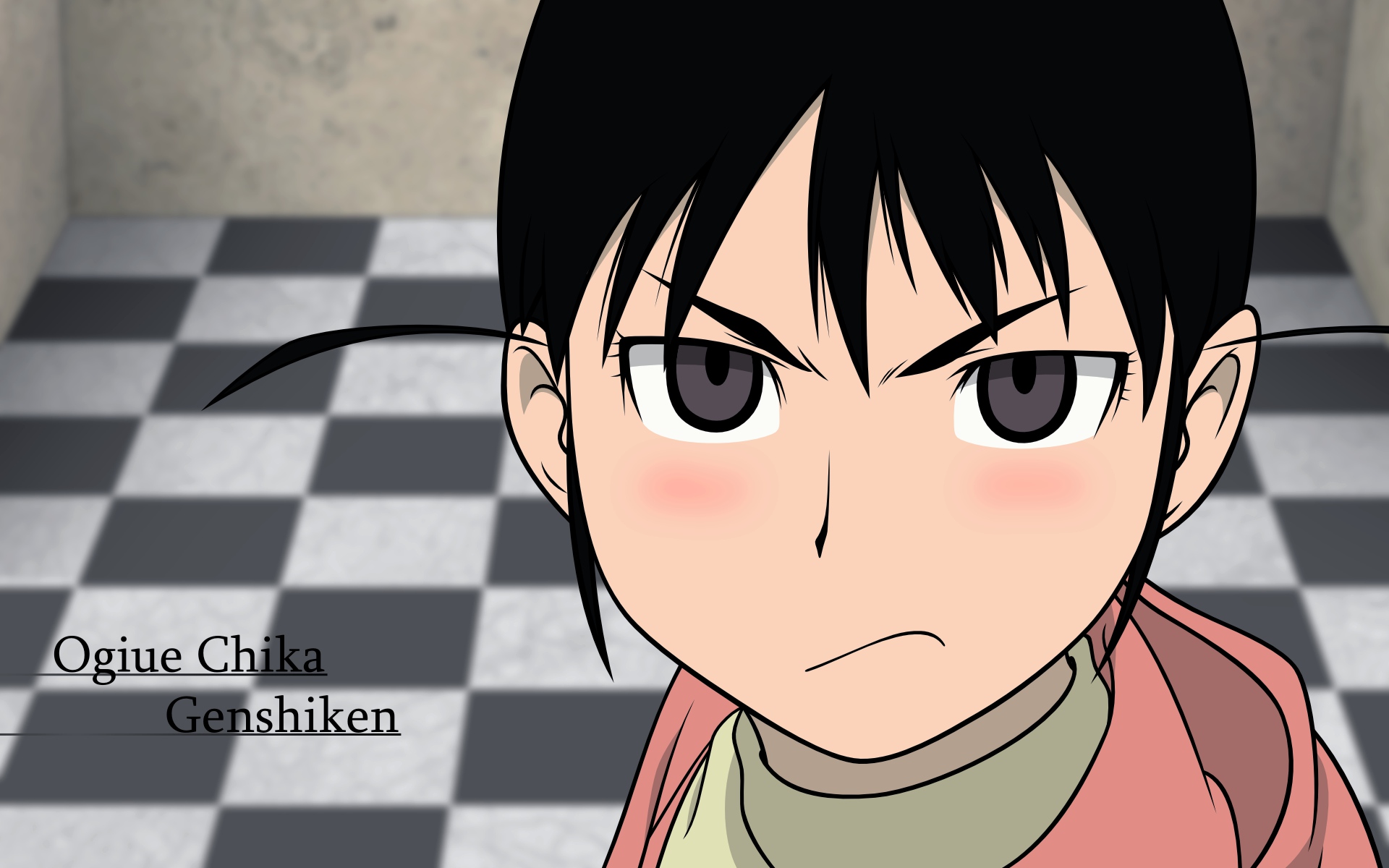 close, genshiken, ogiue_chika, vector