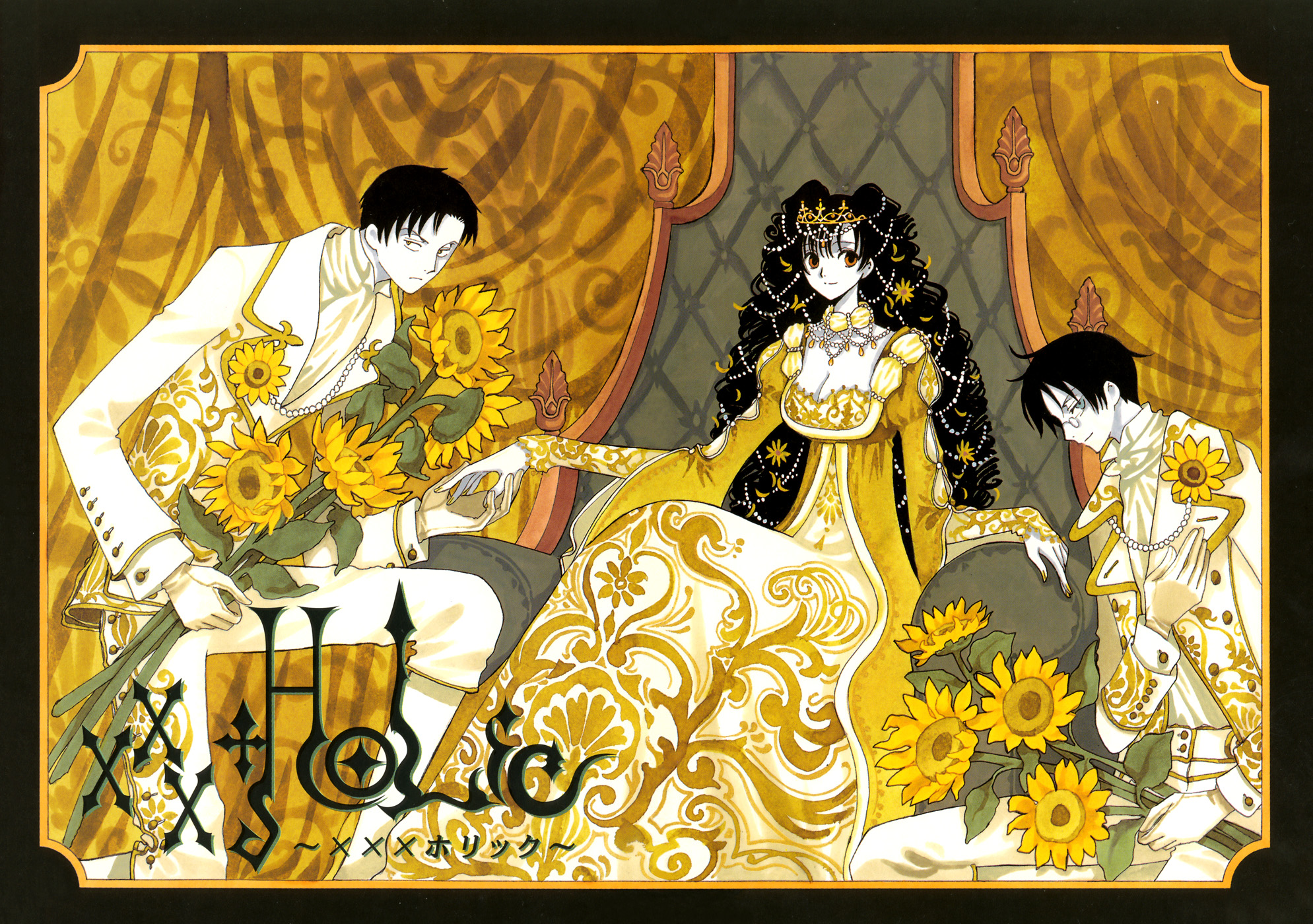 clamp, doumeki_shizuka, kunogi_himawari, male, watanuki_kimihiro, xxxholic
