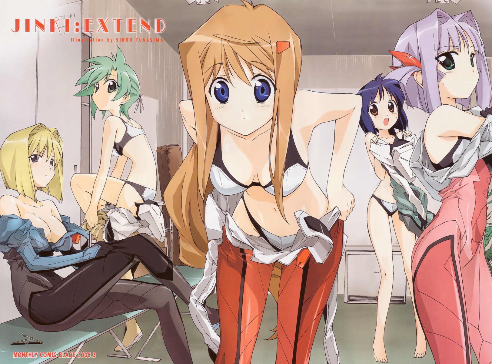 hiiragi_akao, jinki_extend, kawamoto_satsuki, kousaka_rui, mel_j_vanette, tachibana_elnie