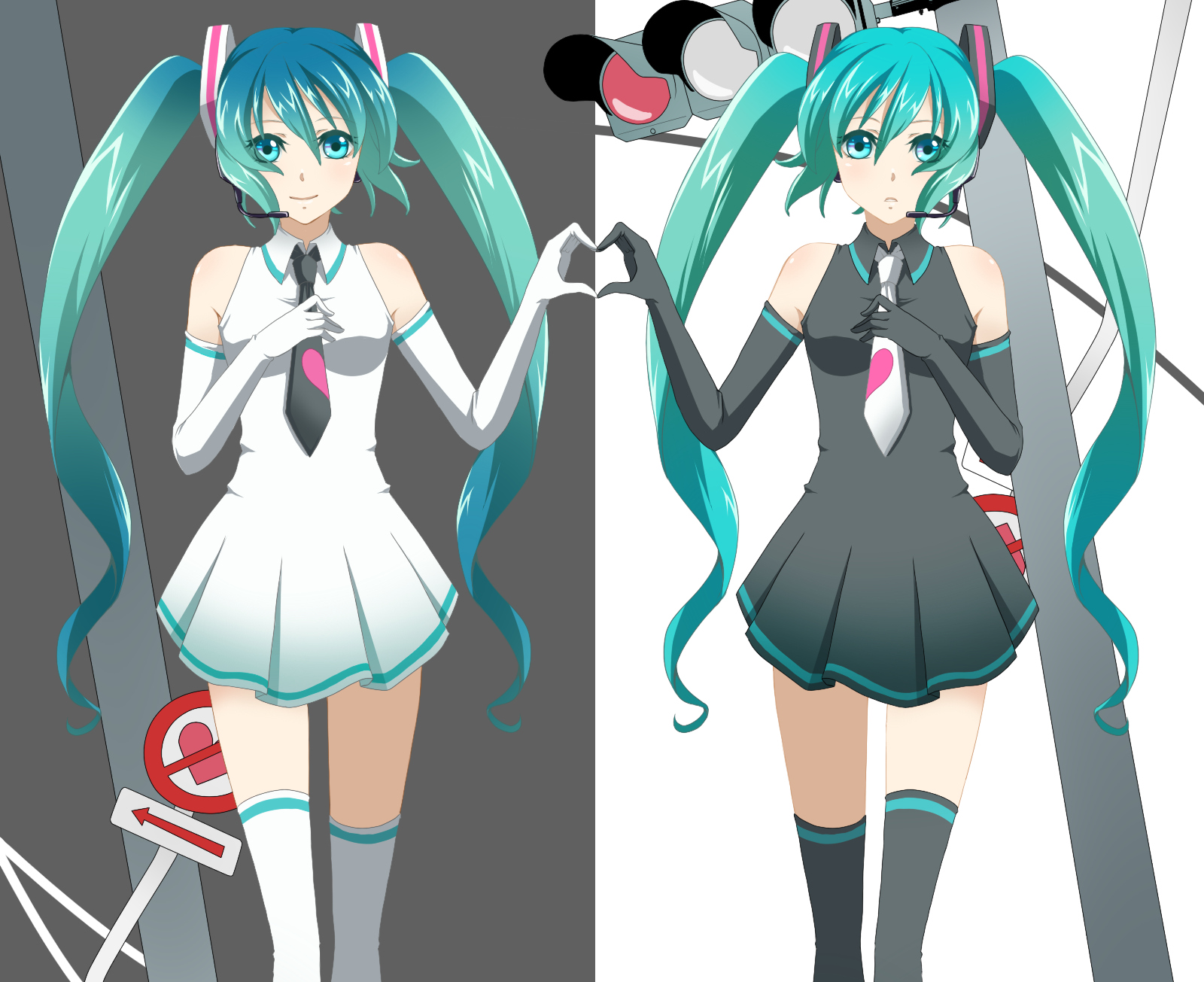 hatsune_miku, sumomoringo, twintails, ura-omote_lovers_(vocaloid), vocaloid