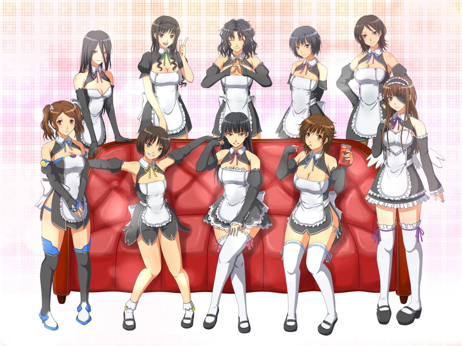 amagami, ayatsuji_tsukasa, cosplay, dream_c_club, eyepatch, hiba_manaka, kamizaki_risa, maid
