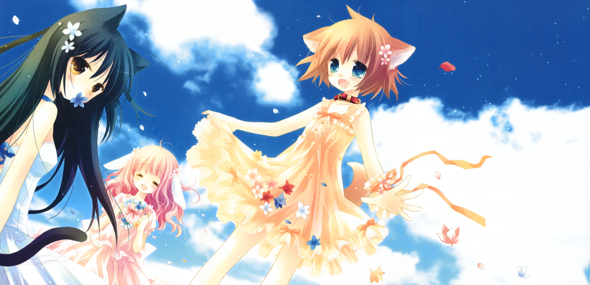 animal_ears, bunny_ears, bunnygirl, catgirl, doggirl, dress, i.s.w., loli
