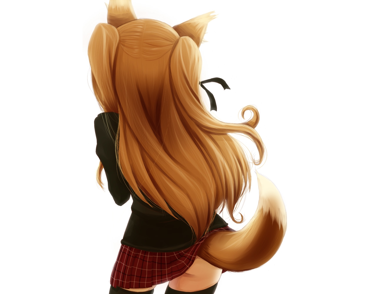animal_ears, foxgirl, kanon, sawatari_makoto, tail, wadapen, white