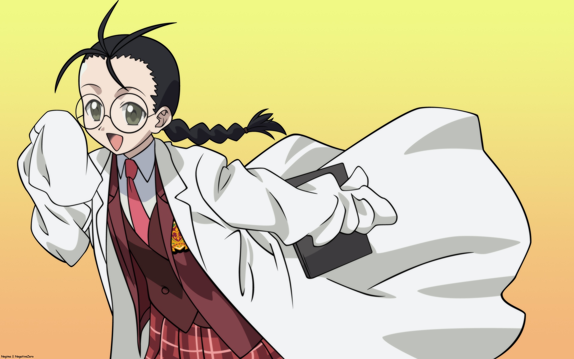 hakase_satomi, mahou_sensei_negima, vector