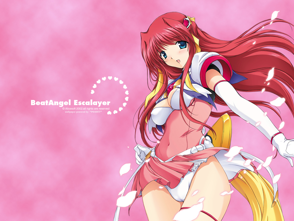 alice_soft, beat_angel_escalayer, blue_eyes, elbow_gloves, erect_nipples, escalayer, gloves, kouenji_sayuka