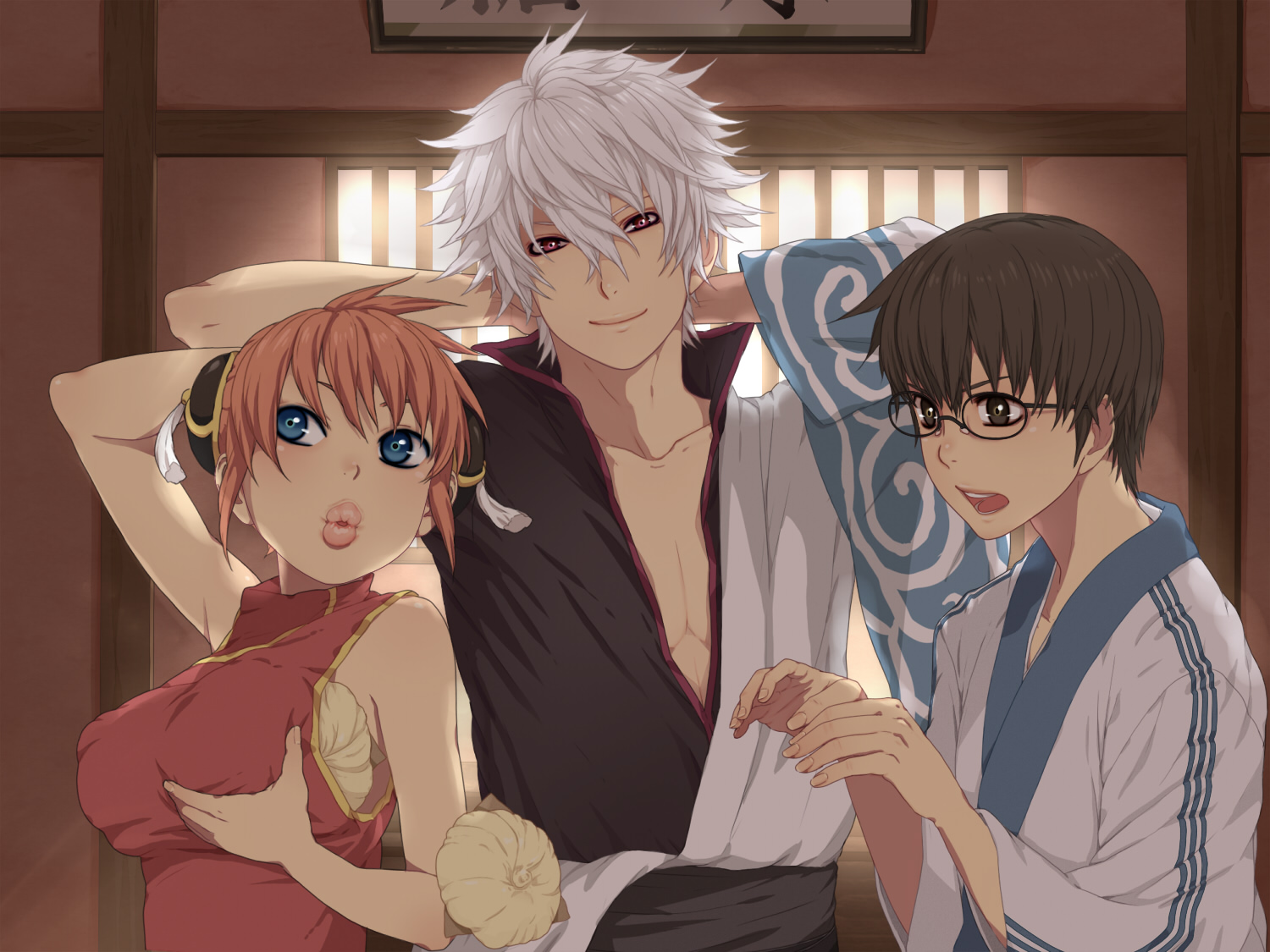 chinese_clothes, chinese_dress, dress, gintama, japanese_clothes, kagura_(gintama), male, nayu