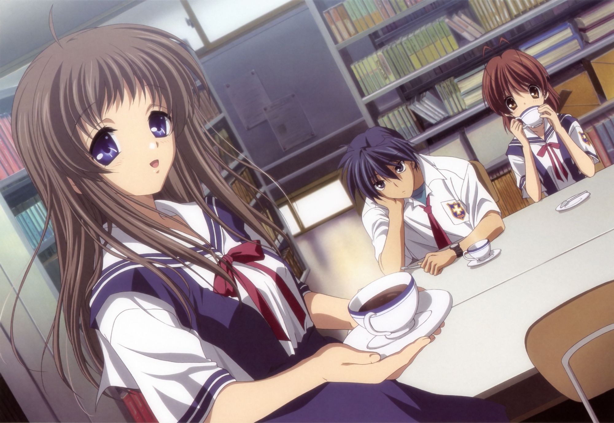 clannad, furukawa_nagisa, miyazawa_yukine, okazaki_tomoya, scan