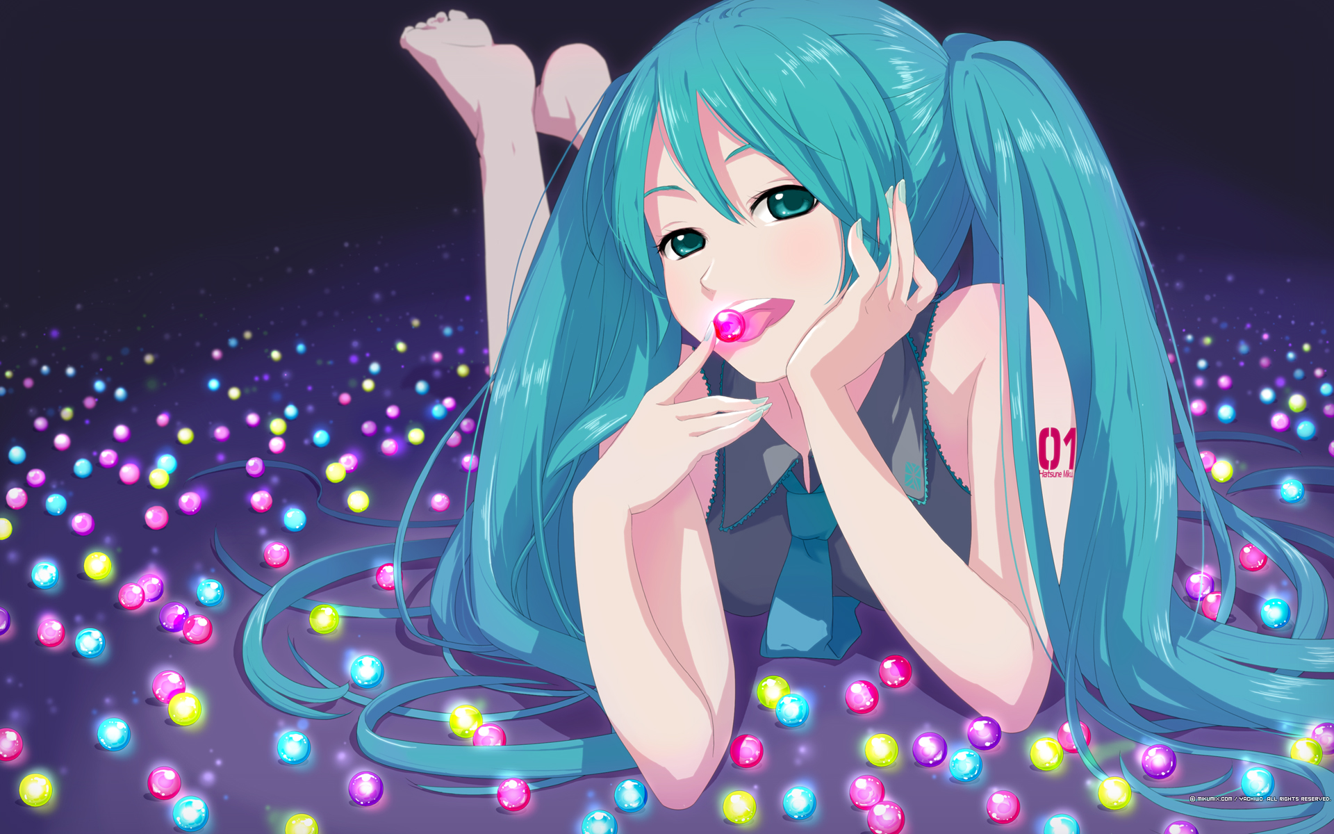 hatsune_miku, mikumix, vocaloid, yachiwo