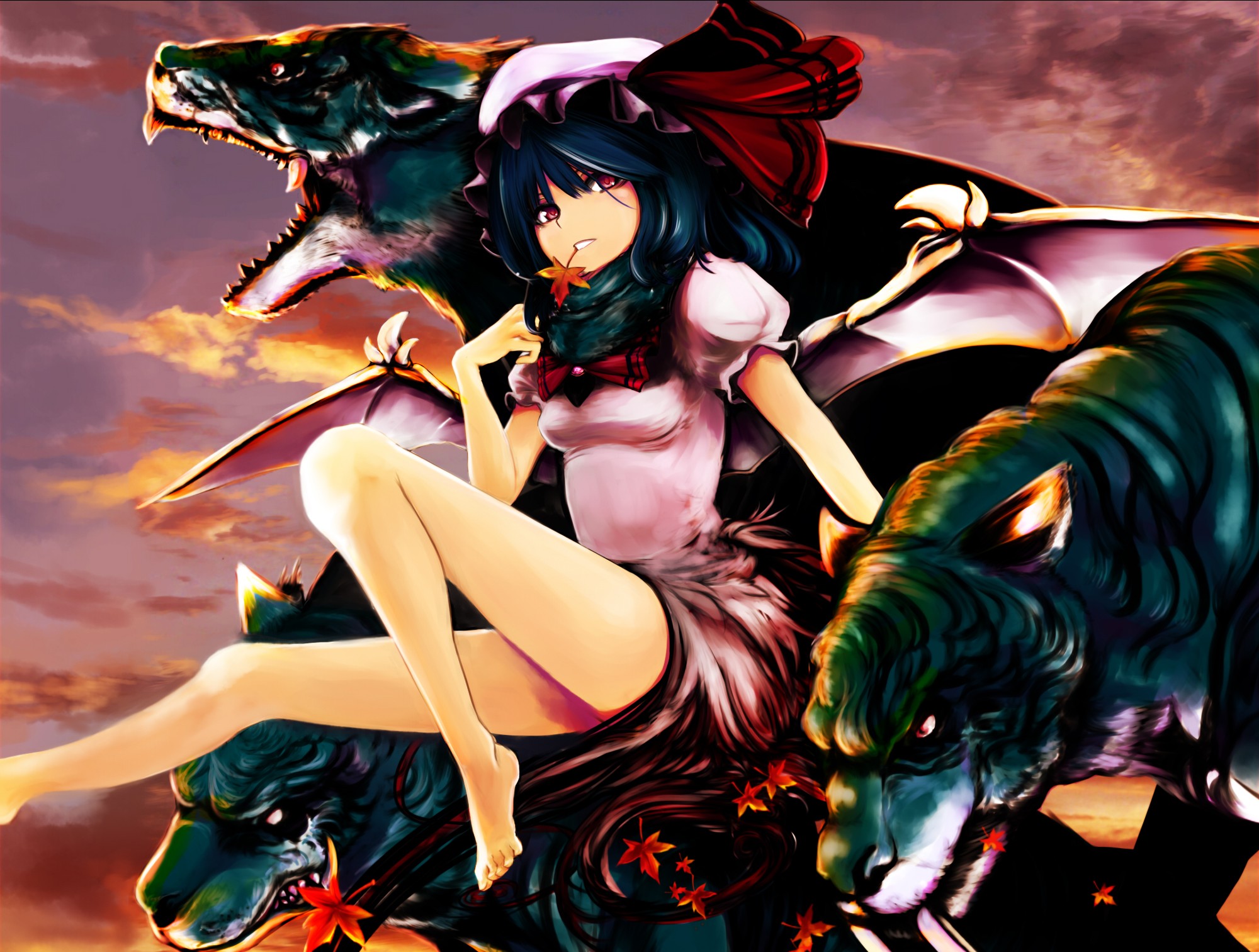 barefoot, remilia_scarlet, touhou, vampire, virus_(obsession), virus_(pixiv), wings