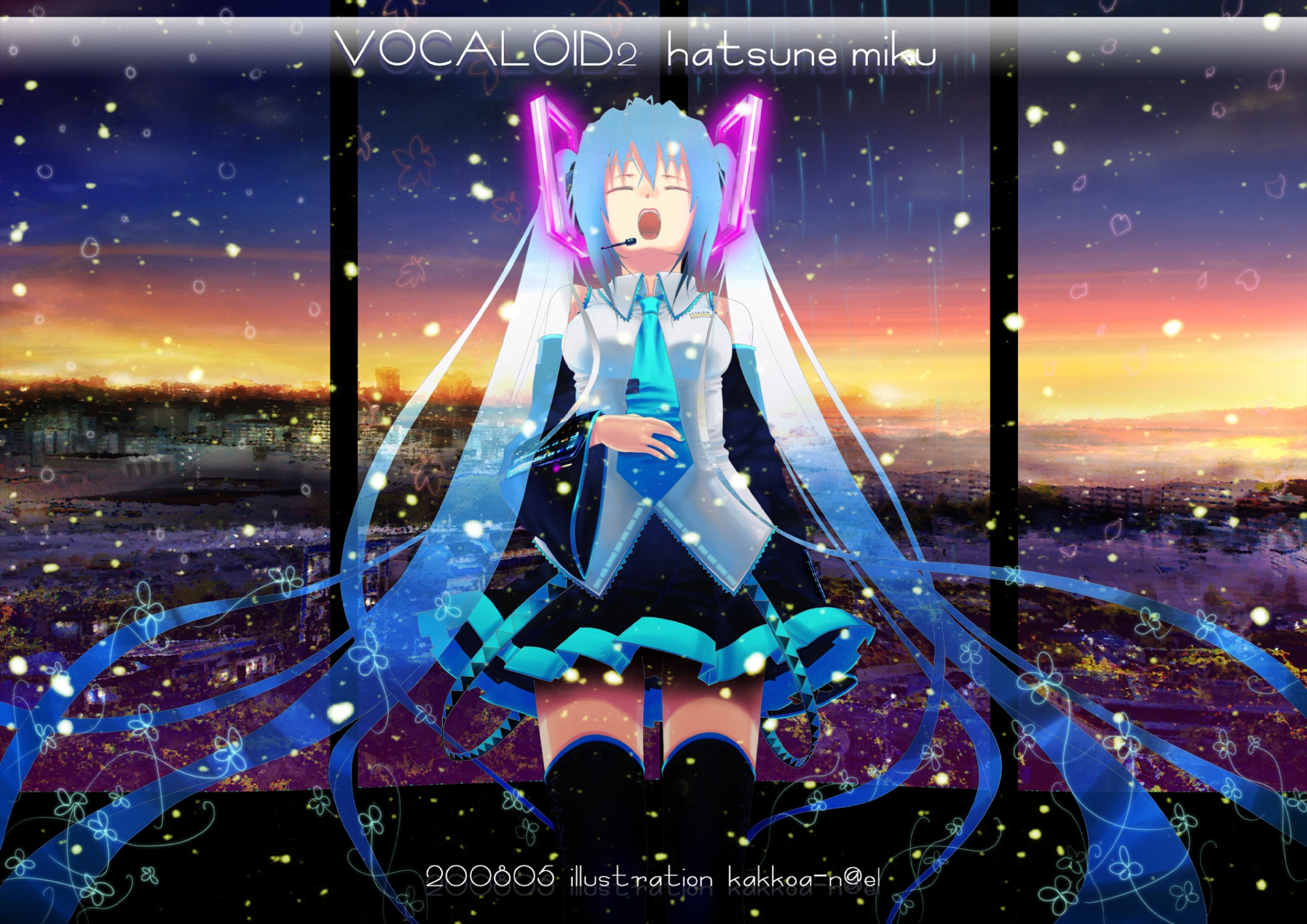 building, city, hatsune_miku, microphone, nael, vocaloid