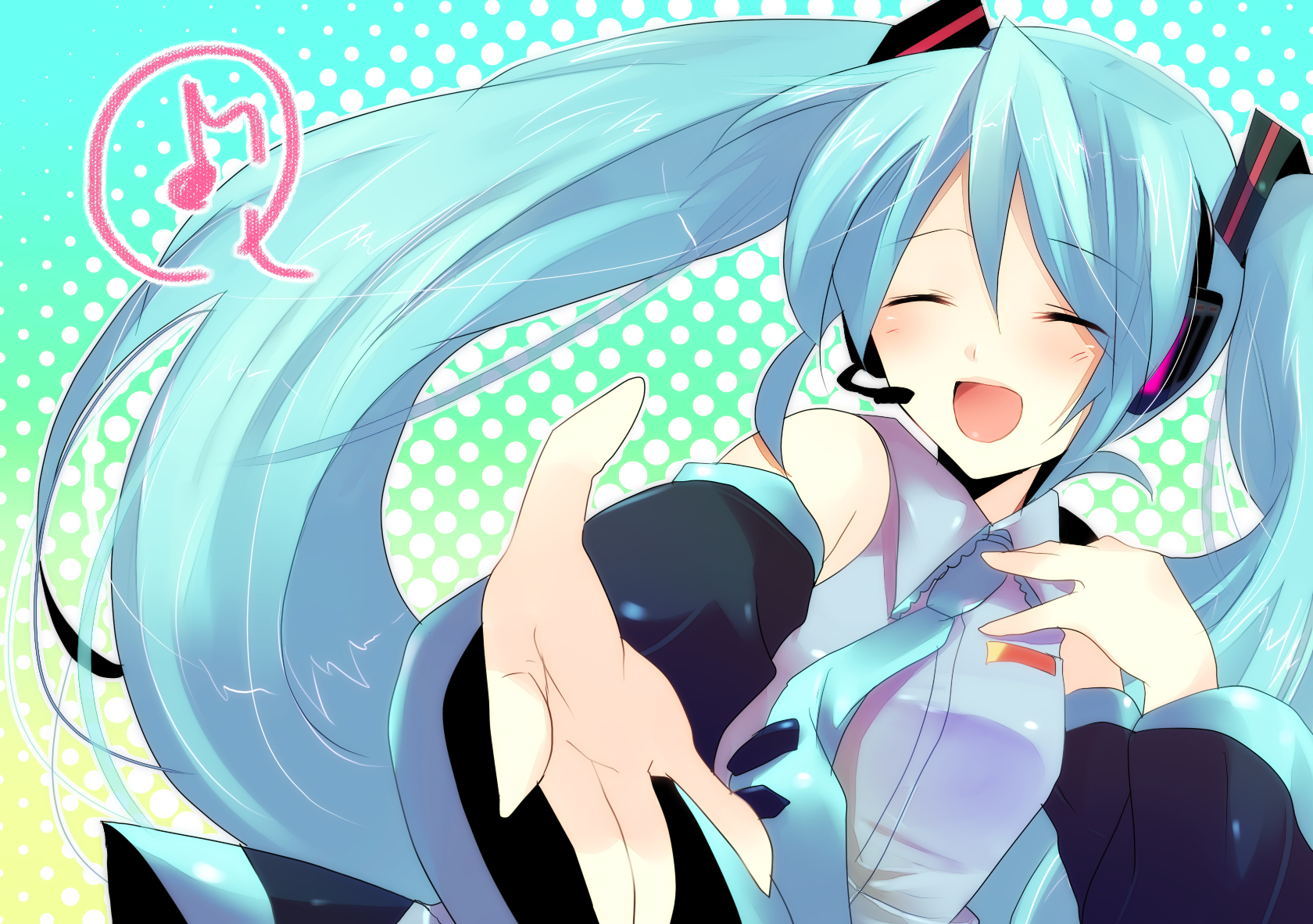 hatsune_miku, kurohara_yuu, twintails, vocaloid