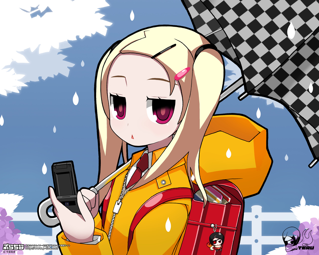 blonde_hair, imaizumi_teruhiko, long_hair, original, red_eyes, twintails
