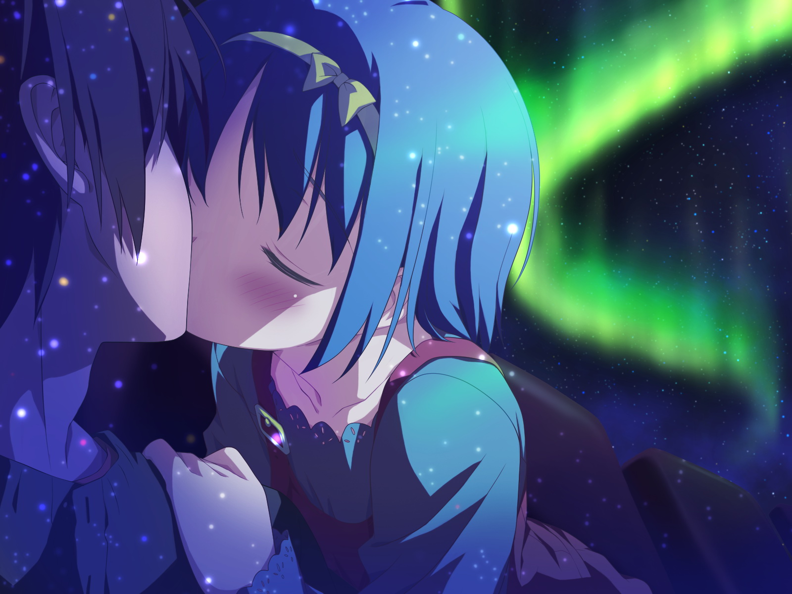 aoi_isuzu, blue_hair, favorite, game_cg, hoshizora_no_memoria, kiss, kogasaka_you, short_hair