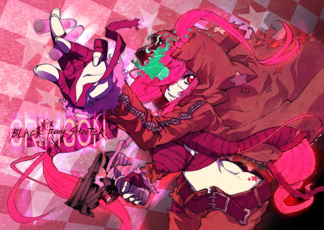 black_rock_shooter, nagy, pink