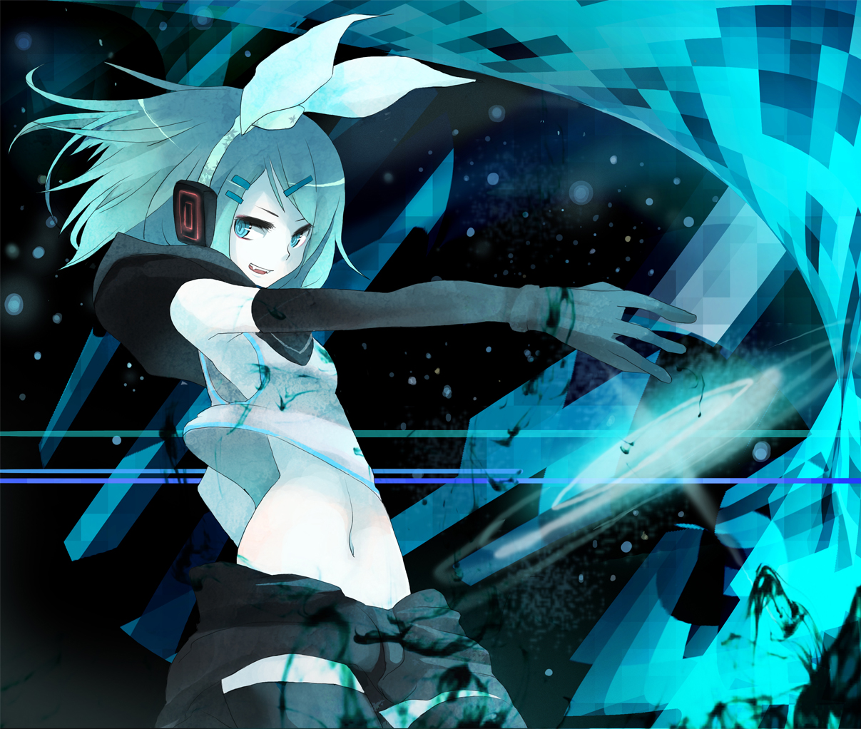 kagamine_rin, polychromatic, tansuke, vocaloid