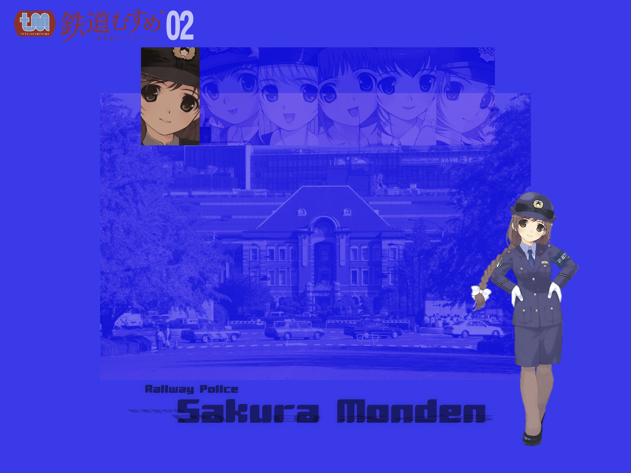 mibu_natsuki, monden_sakura, tetsudou_musume, tomytec