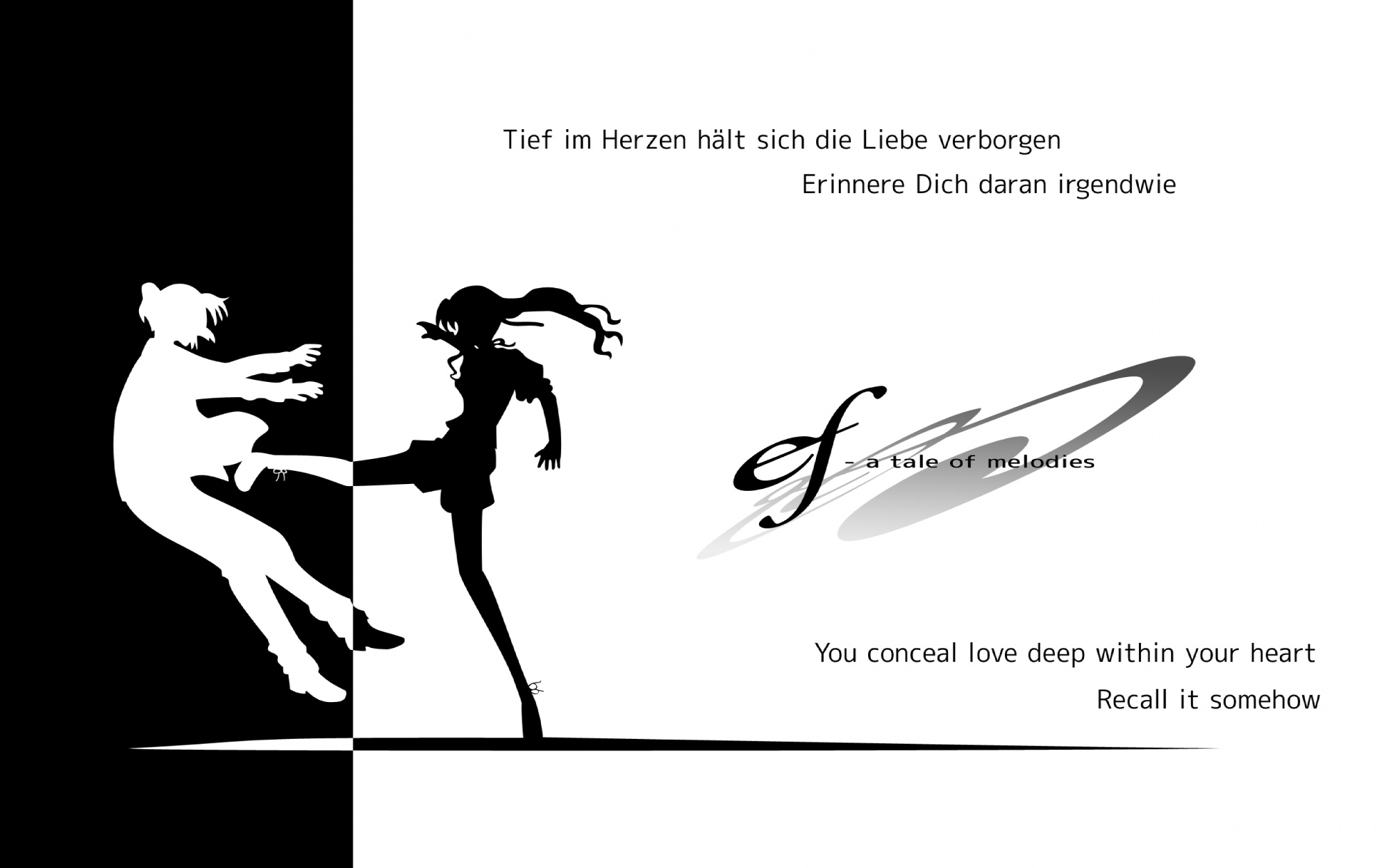 ef, hayama_mizuki, kuze_shuuichi, monochrome, supersonicdarky, vector