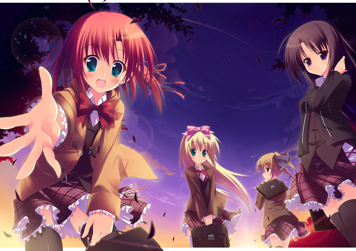 akaba_chizuru, saeki_nao, sakurano_kurimu, school_uniform, seitokai_no_ichizon, shiina_mafuyu, shiina_minatsu