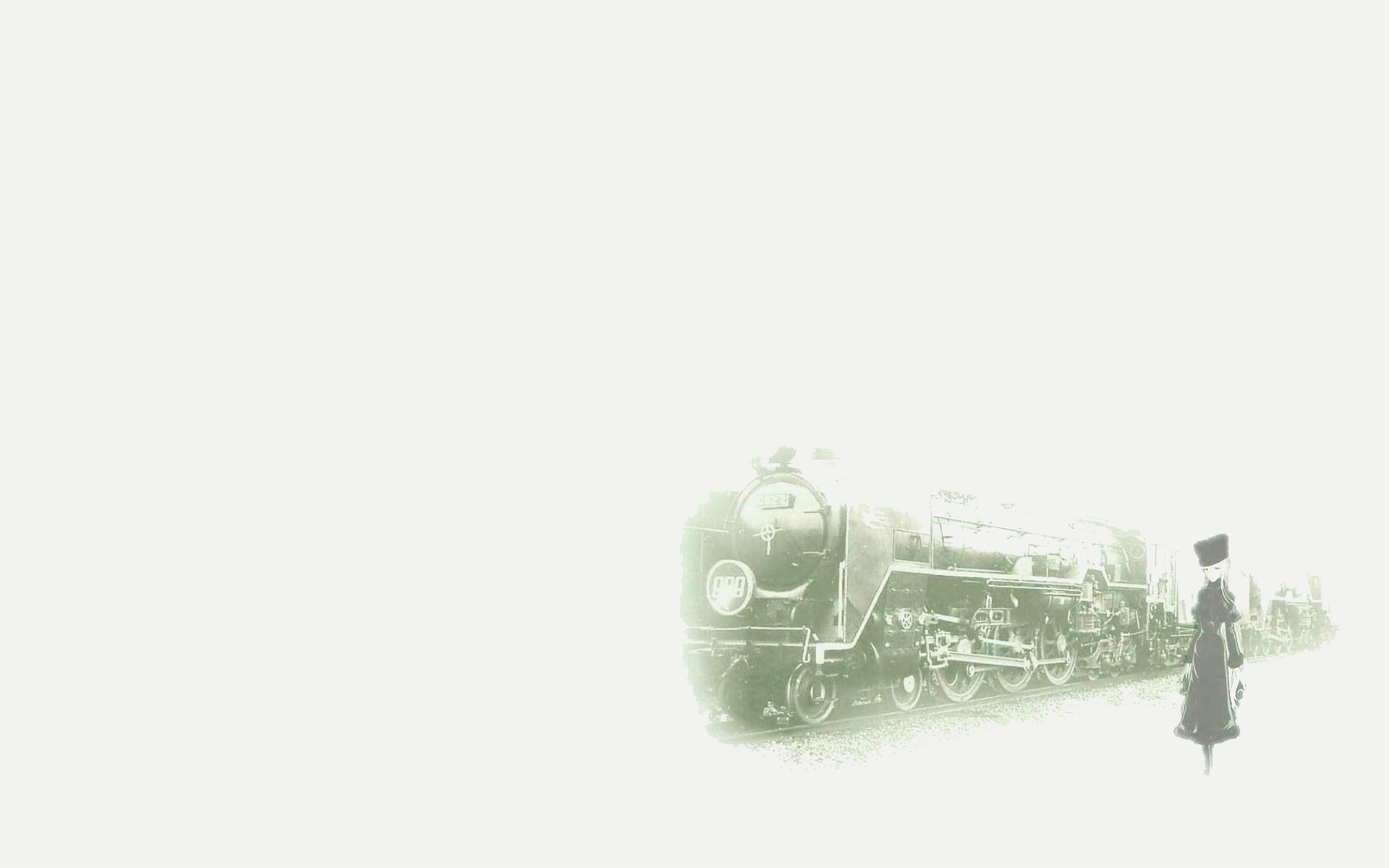 galaxy_express_999, jpeg_artifacts, maetel, polychromatic, train, white