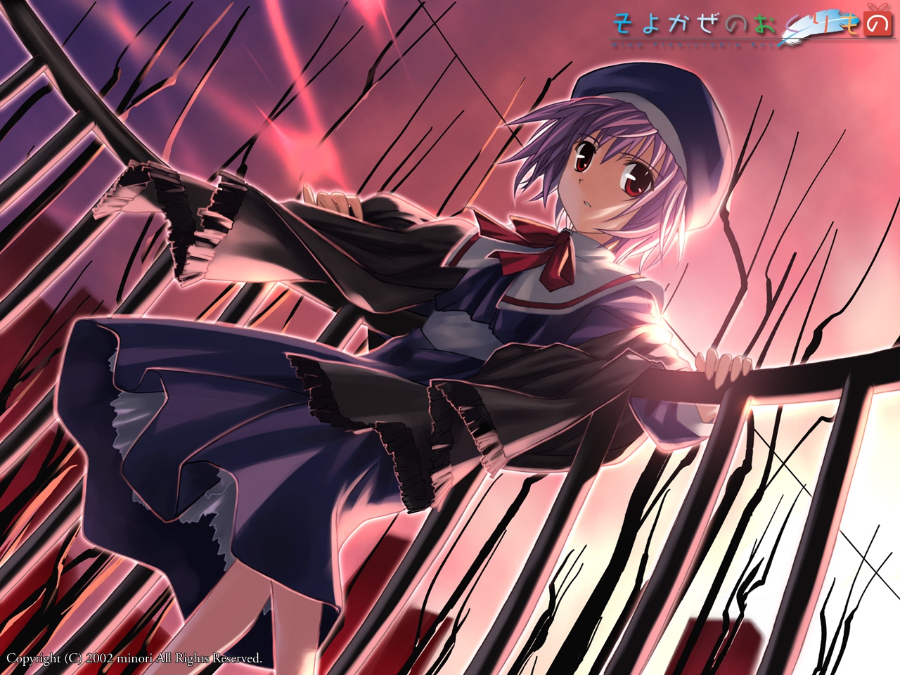 hat, school_uniform, tsukishiro_hikari, wind:_a_breath_of_heart, yuuki_tatsuya
