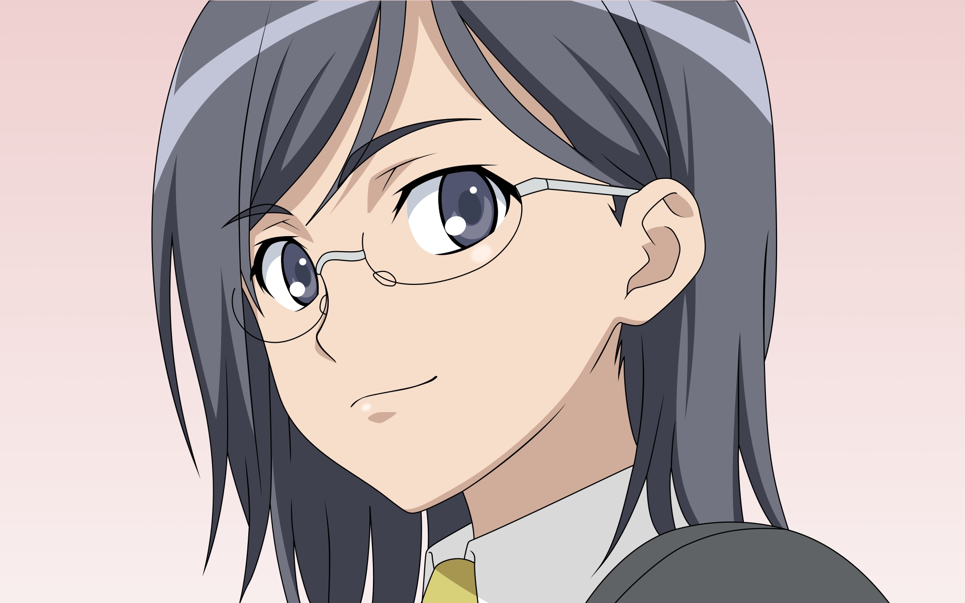 black_hair, blue_eyes, close, glasses, konori_mii, short_hair, to_aru_kagaku_no_railgun, to_aru_majutsu_no_index