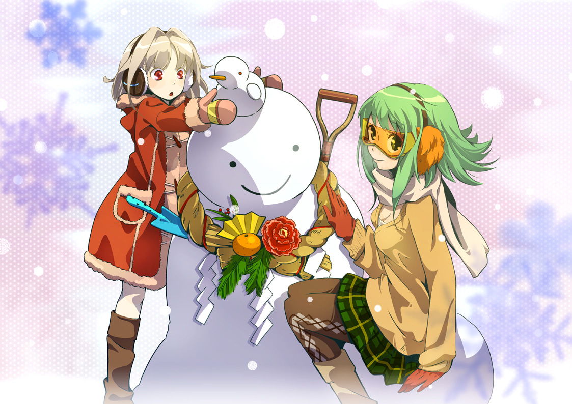 gumi, snow, ukke, vocaloid, winter