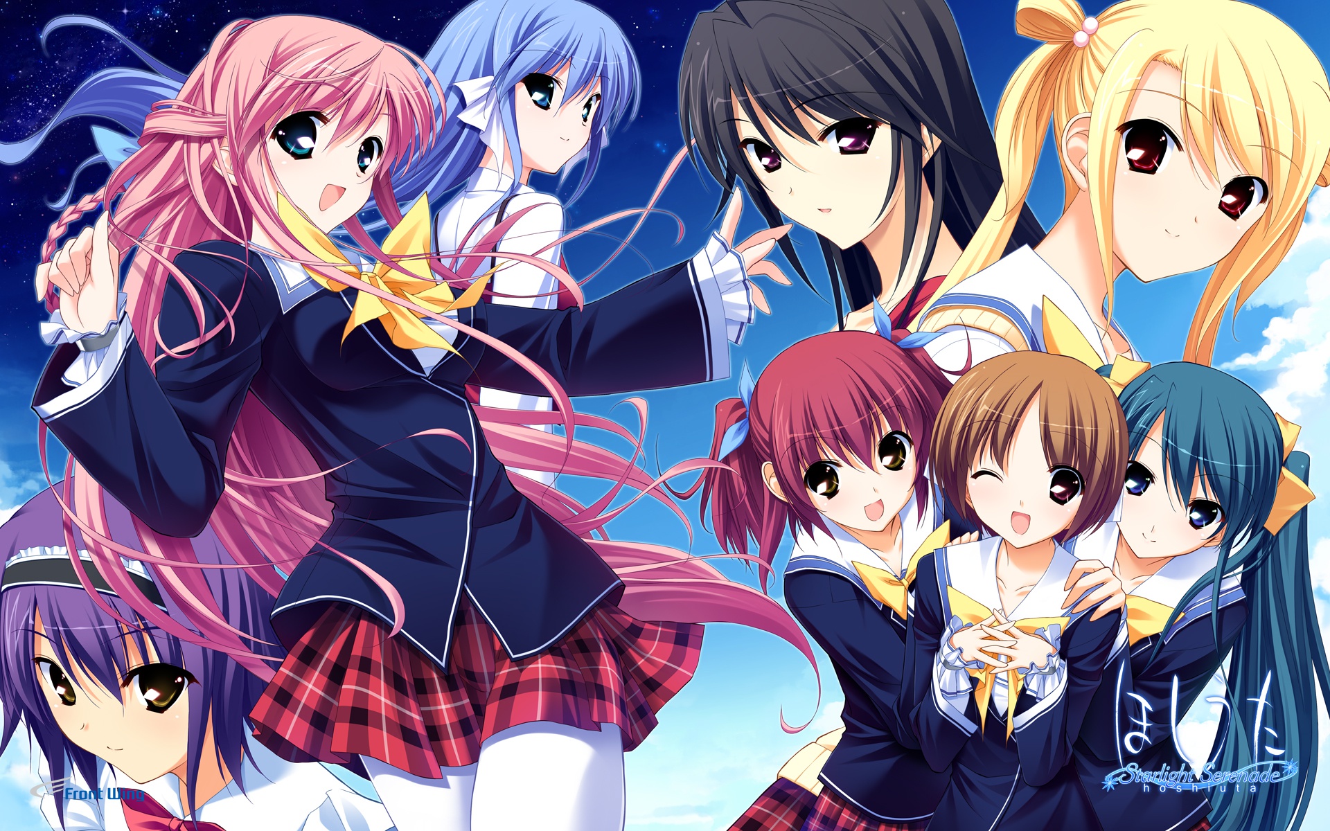 fumio, group, hoshiuta, school_uniform, tagme