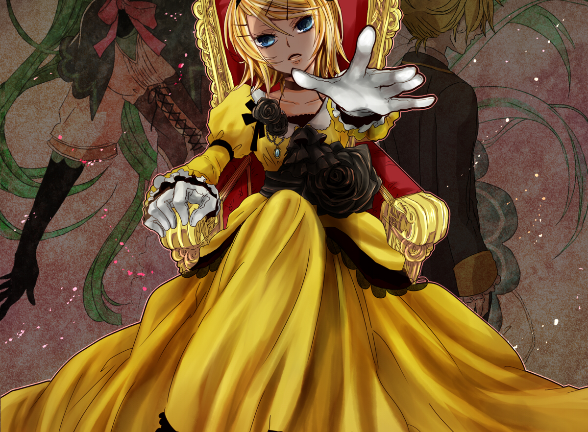 hatsune_miku, kagamine_len, kagamine_rin, male, semaru, shiro_no_musume_(vocaloid), vocaloid