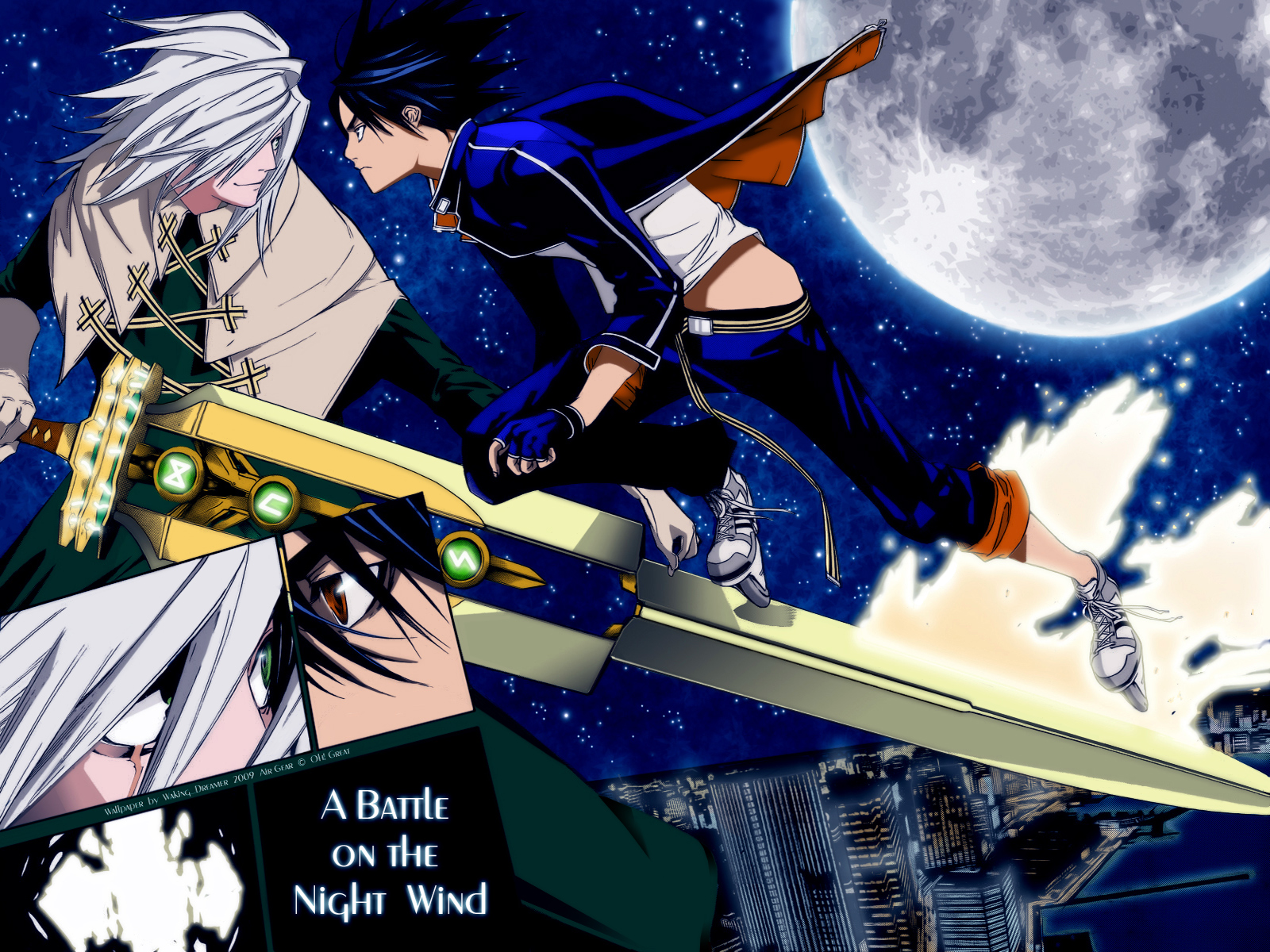 air_gear, all_male, male, minami_itsuki, wanijima_kaito