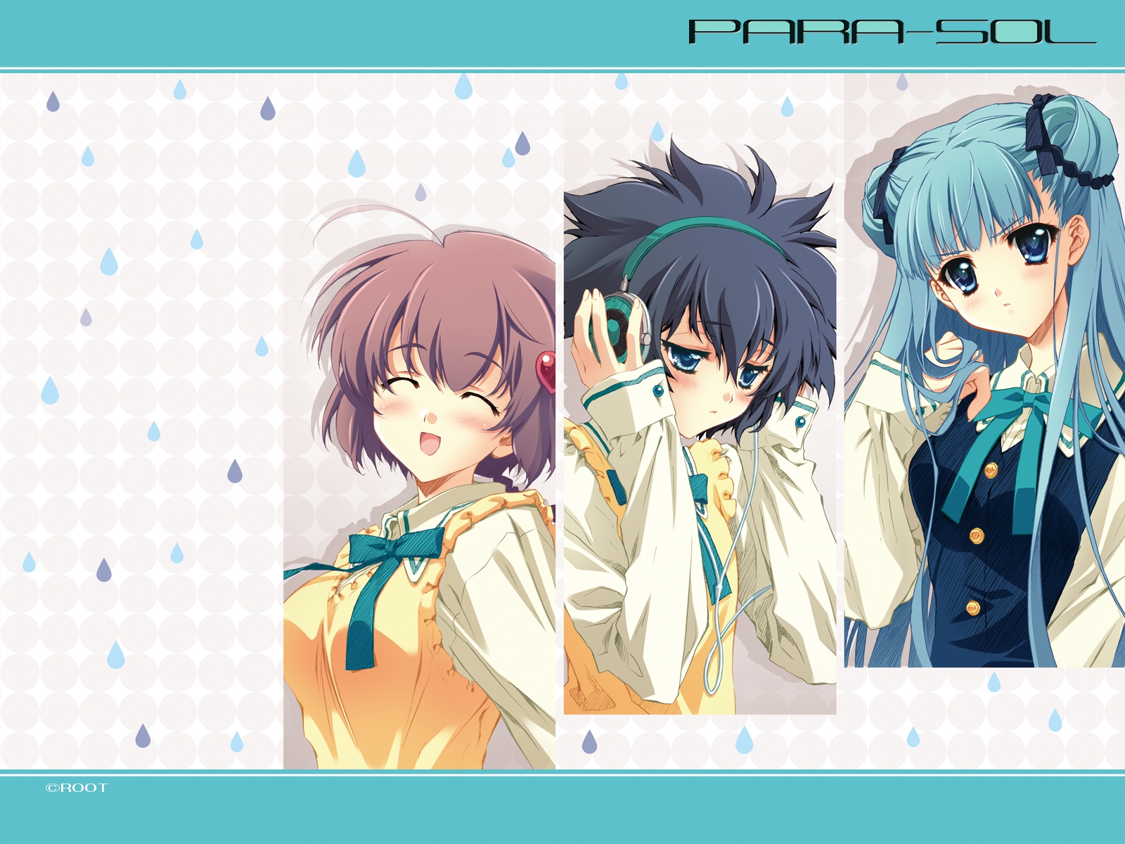 blush, carnelian, fujita_nodoka, headphones, para-sol, yatabe_miu, yatabe_noa