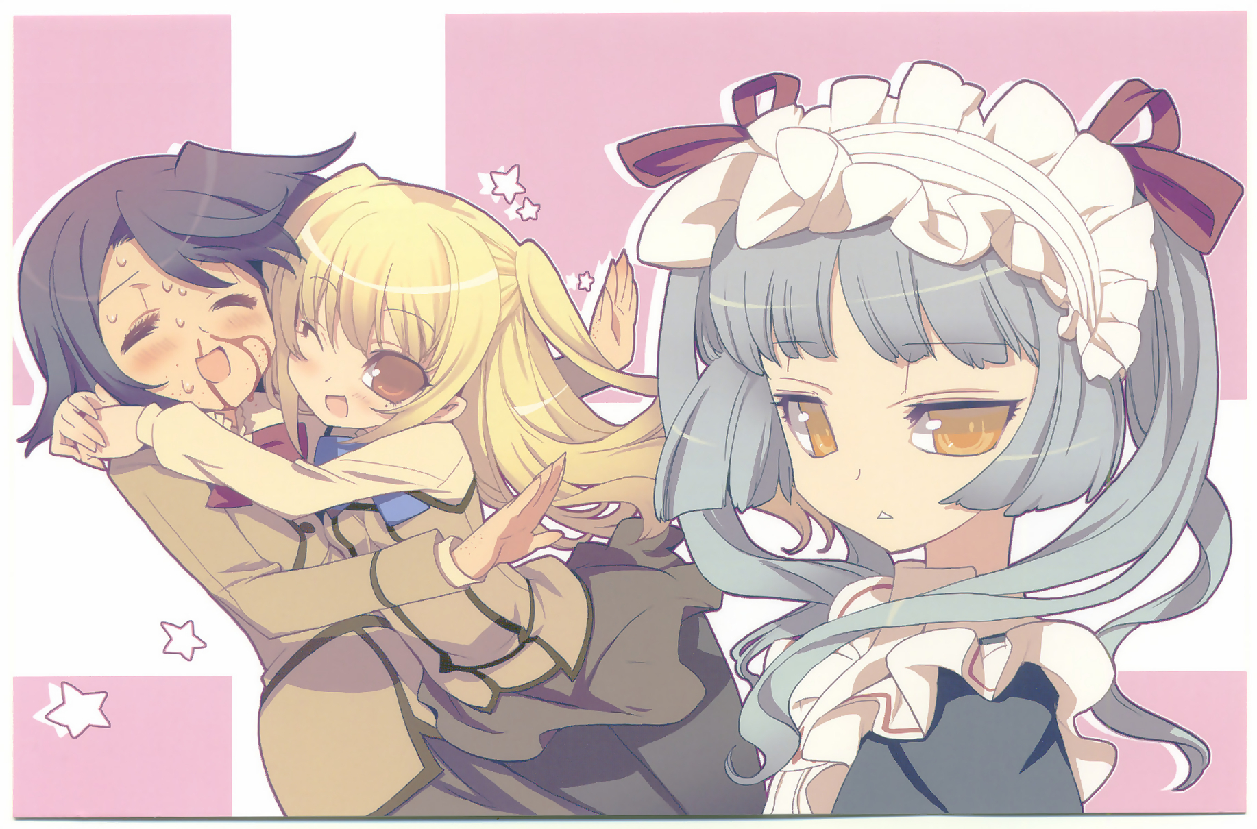 blade_(galaxist), maid, male, maria_holic, miyamae_kanako, nosebleed, otoko_no_ko, shidou_mariya