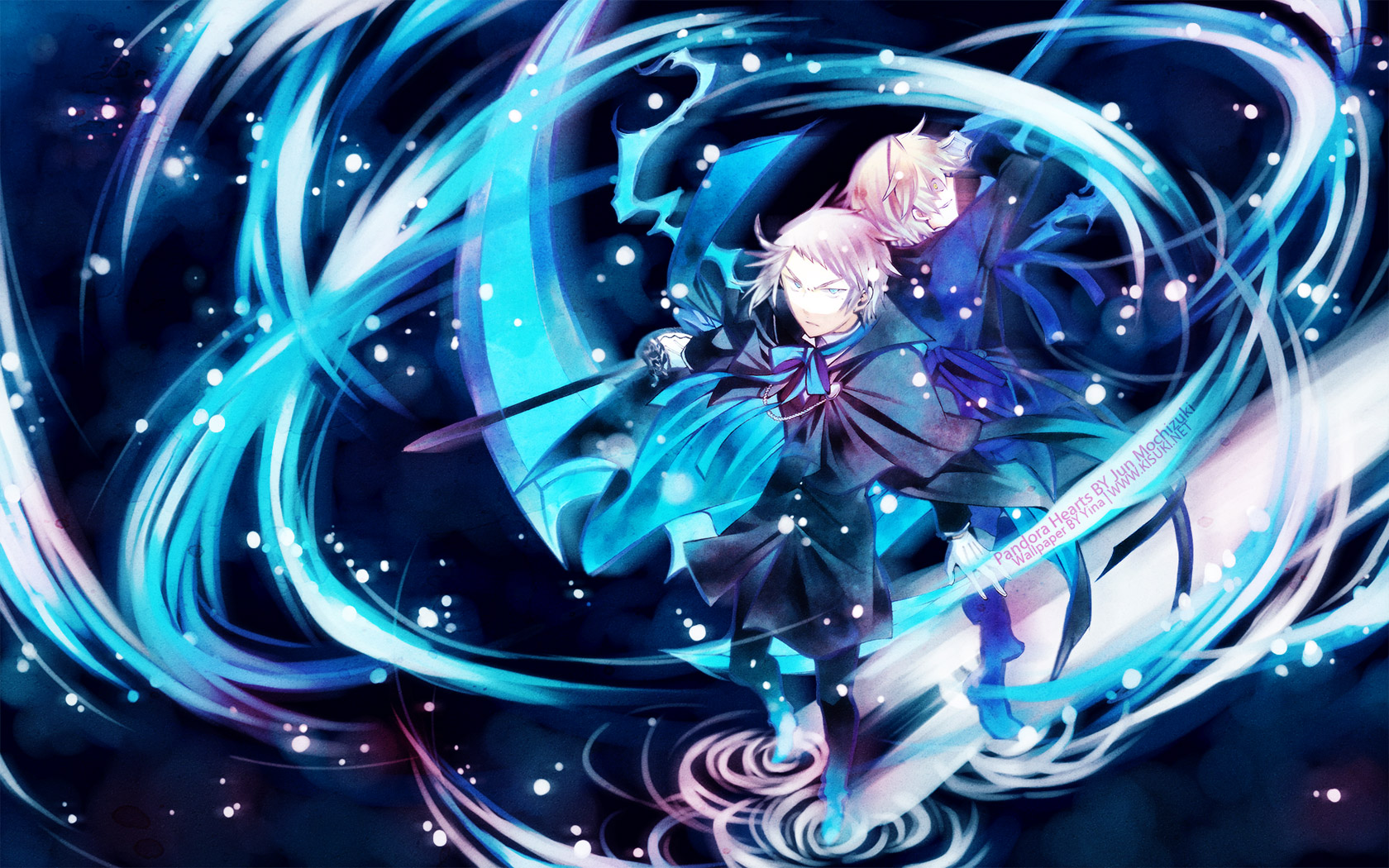 eliot_nightray, katana, oz_vessalius, pandora_hearts, sword, weapon