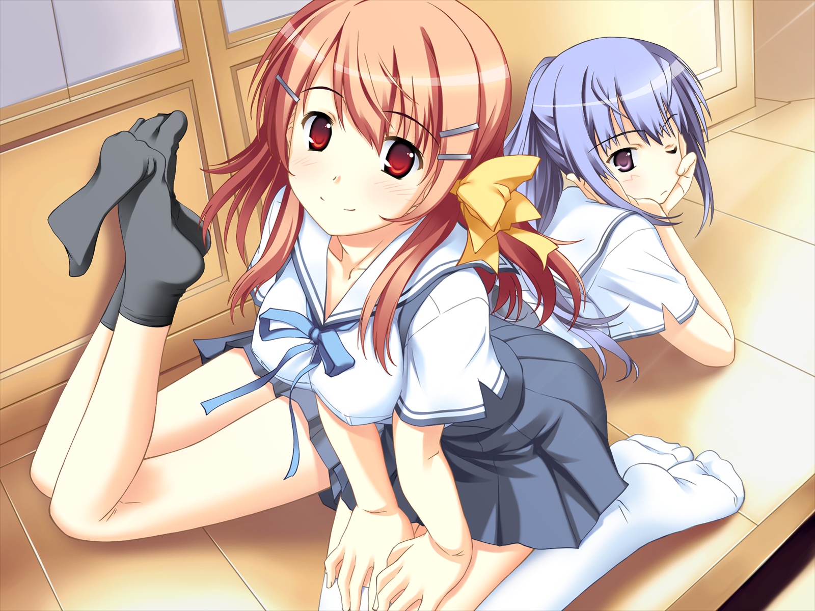 ashita_no_kimi_to_au_tame_ni, izumi_saya, long_hair, purple_software, school_uniform, tagme, wakamiya_asuka