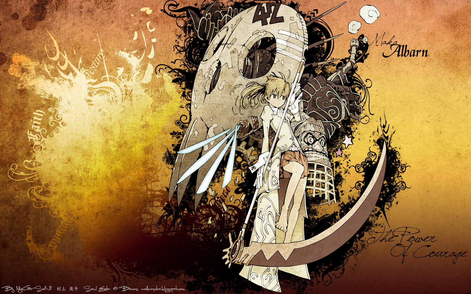 maka_albarn, scythe, soul_eater, weapon