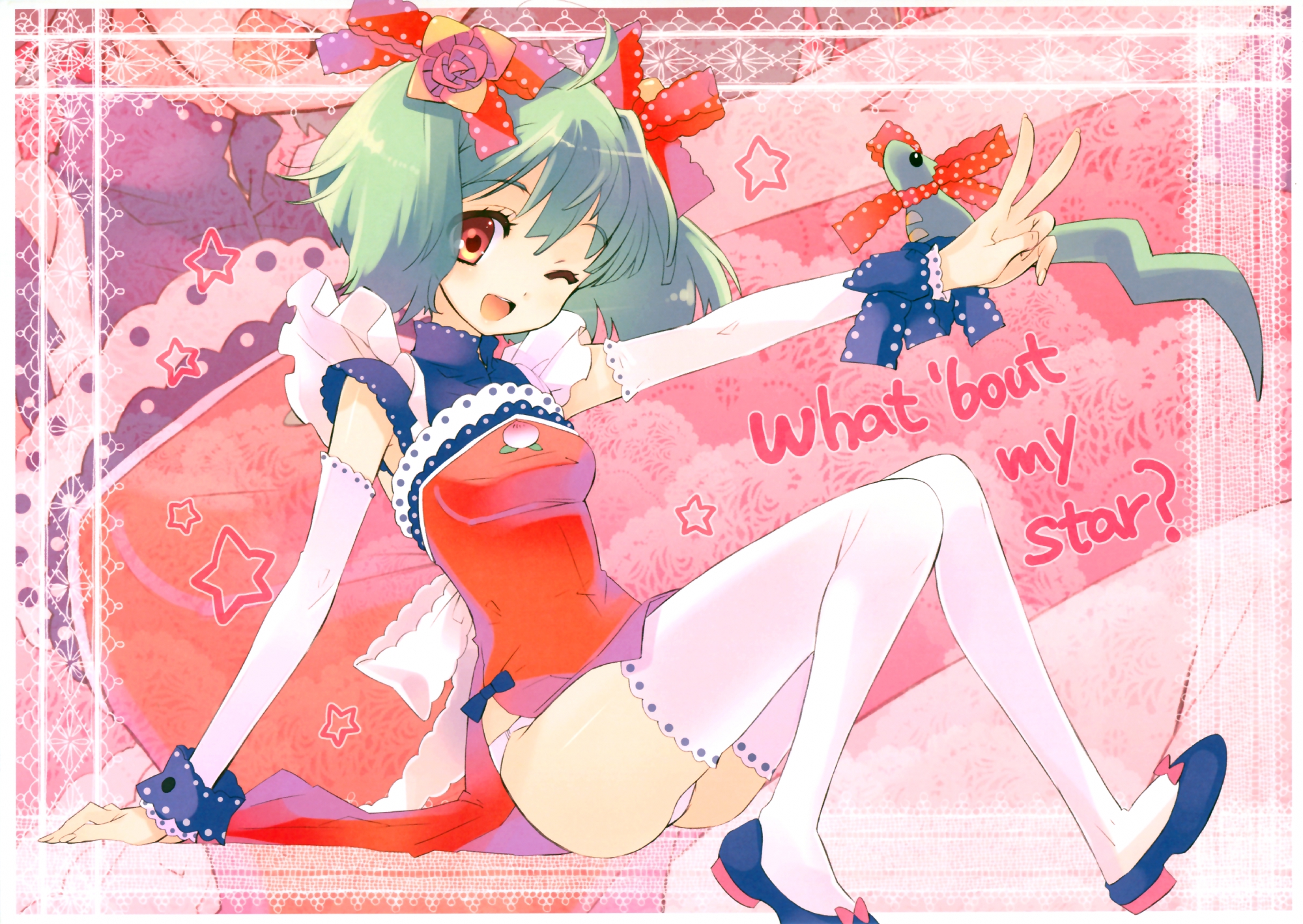 fujitsubo-machine, itou_noiji, macross, macross_frontier, panties, ranka_lee, thighhighs, underwear