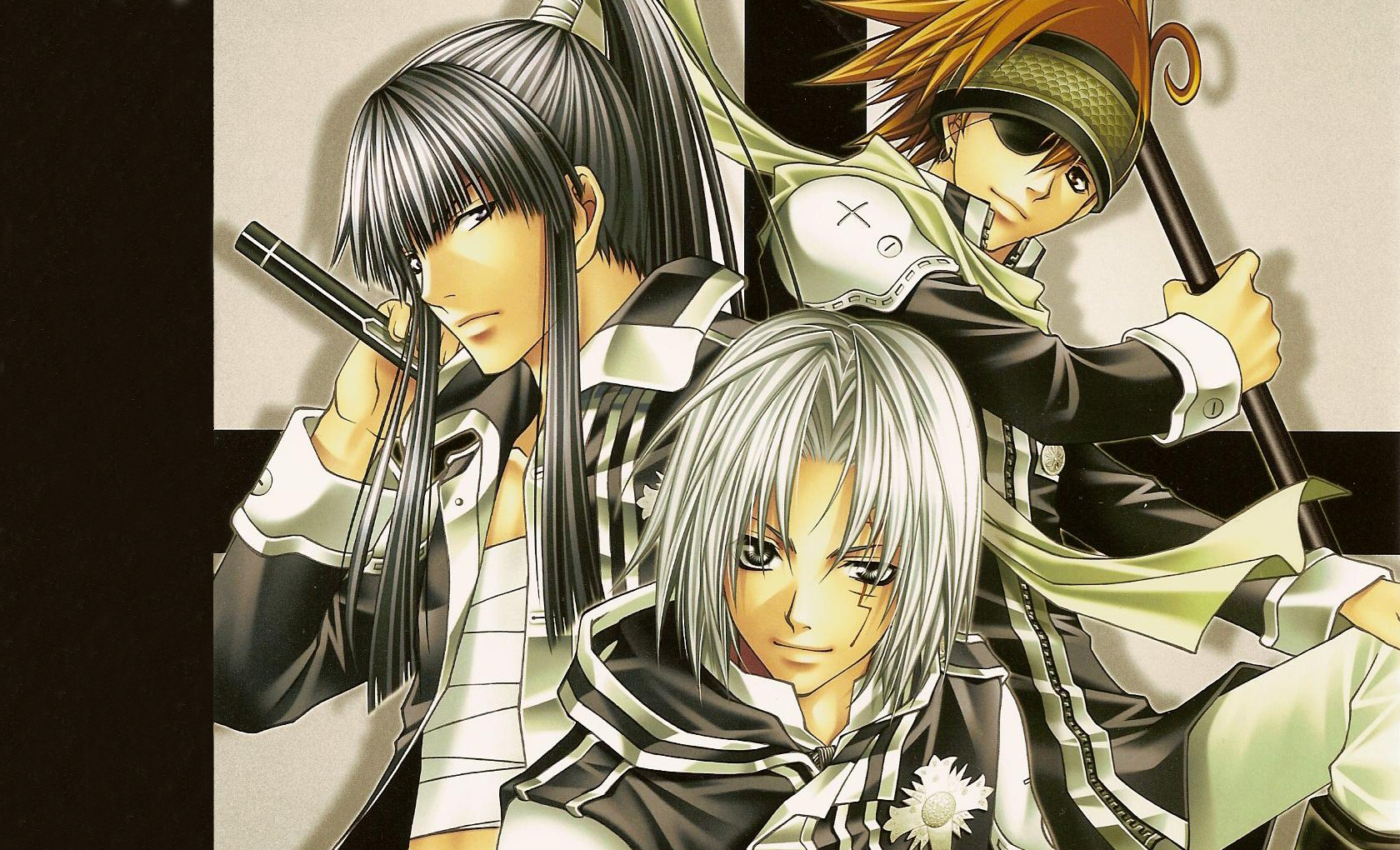 allen_walker, black, d.gray-man, group, kanda_yuu, lavi