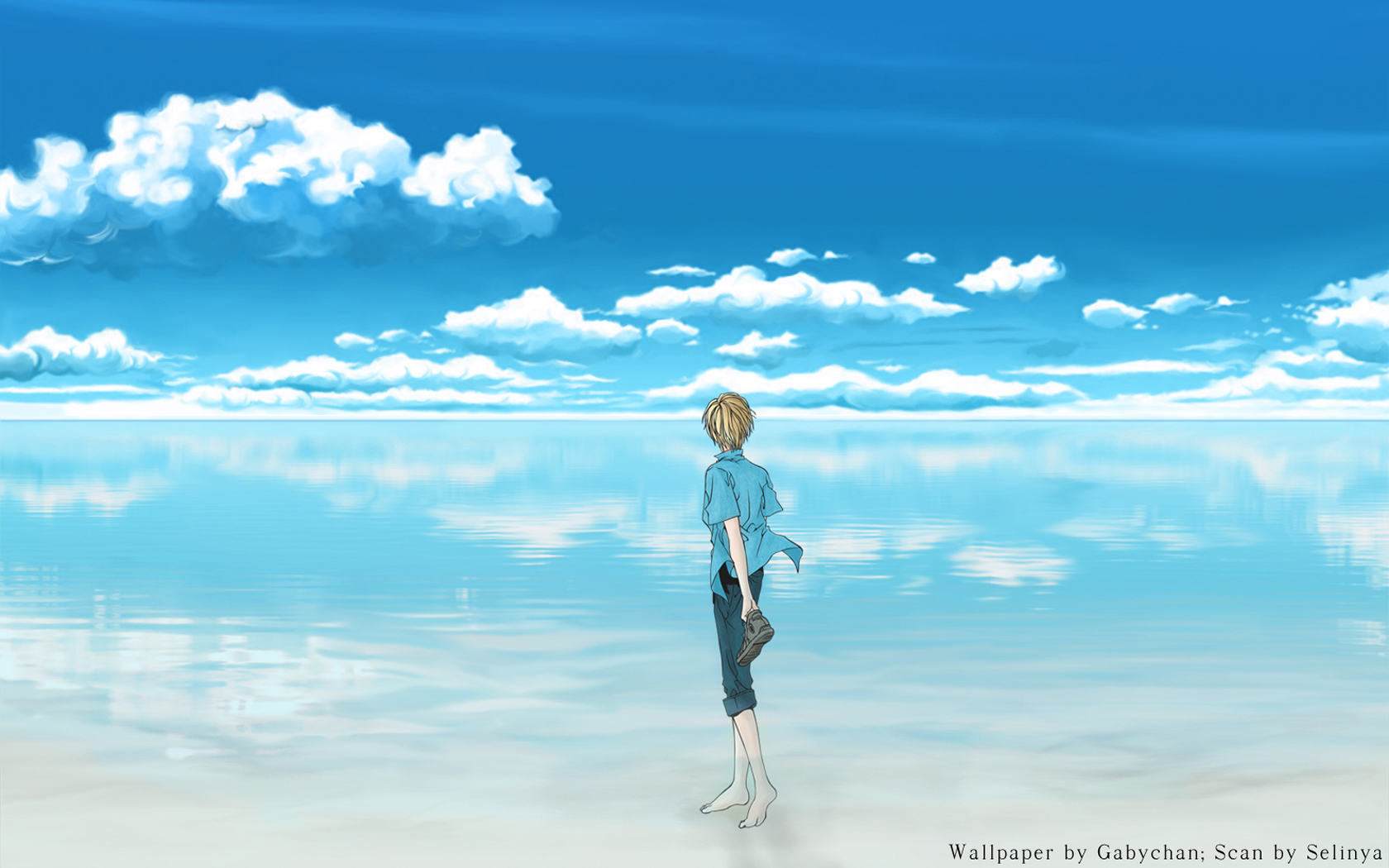 all_male, male, sky, water, yami_no_matsuei
