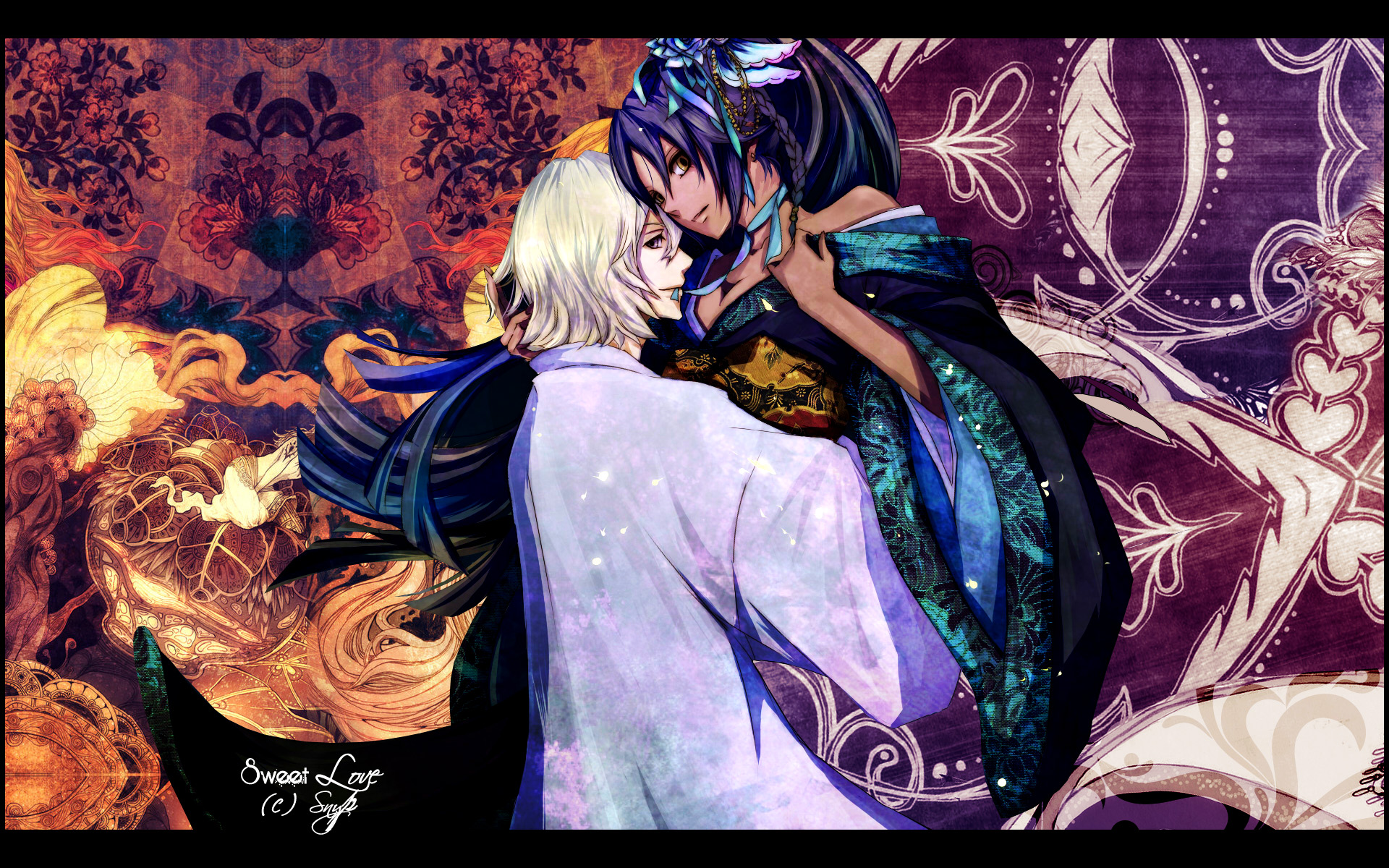 bleach, dark_skin, male, shihouin_yoruichi, urahara_kisuke