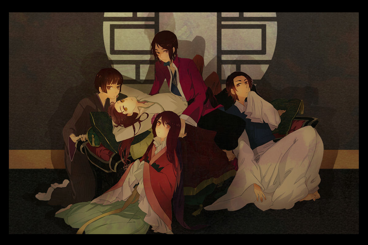 anthropomorphism, axis_powers_hetalia, china_(hetalia), group, japan_(hetalia), korea_(hetalia), male, south_korea_(hetalia)