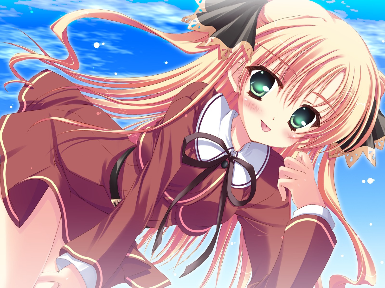 blonde_hair, blush, canvas_3, green_eyes, school_uniform, tagme