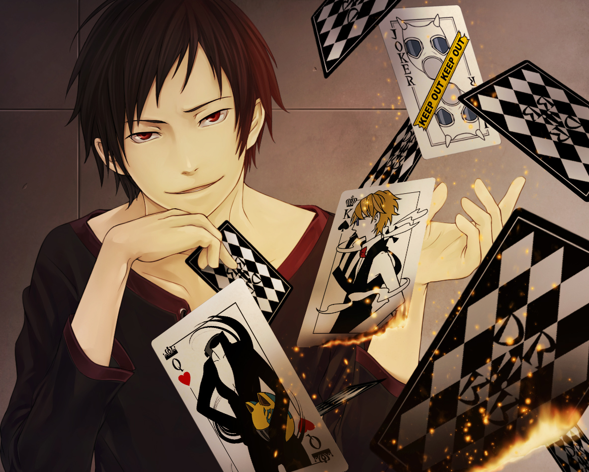 celty_sturluson, durarara!!, heiwajima_shizuo, kishitani_shingen, orihara_izaya