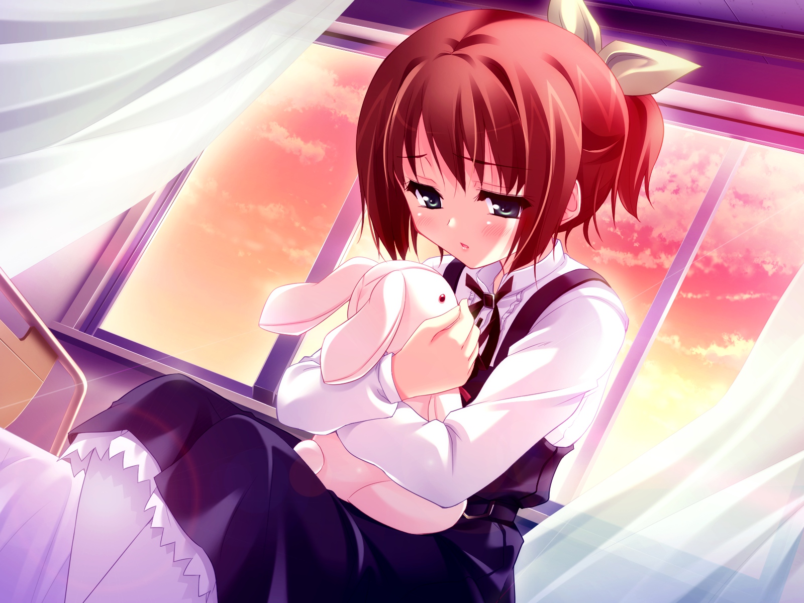 animal, game_cg, harukazedori_ni_tomarigi_wo_2nd_story, kawakoshi_saeko, rabbit, skyfish